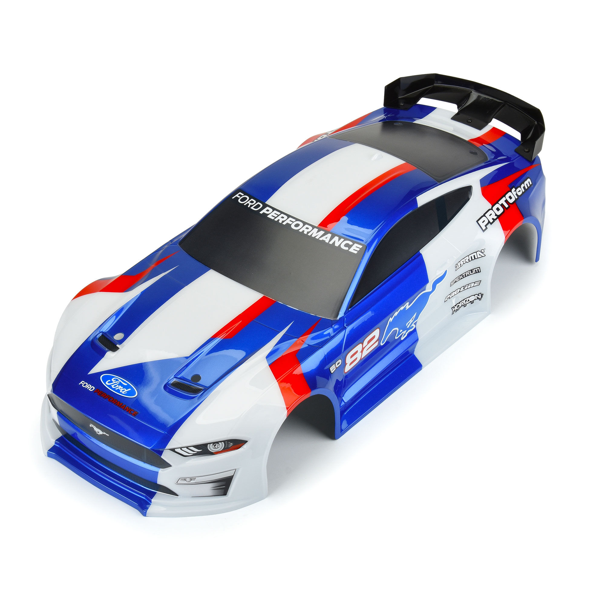 PROTOform 1/8 2021 Ford Mustang Painted Body (Blue): Vendetta & Infraction 3S