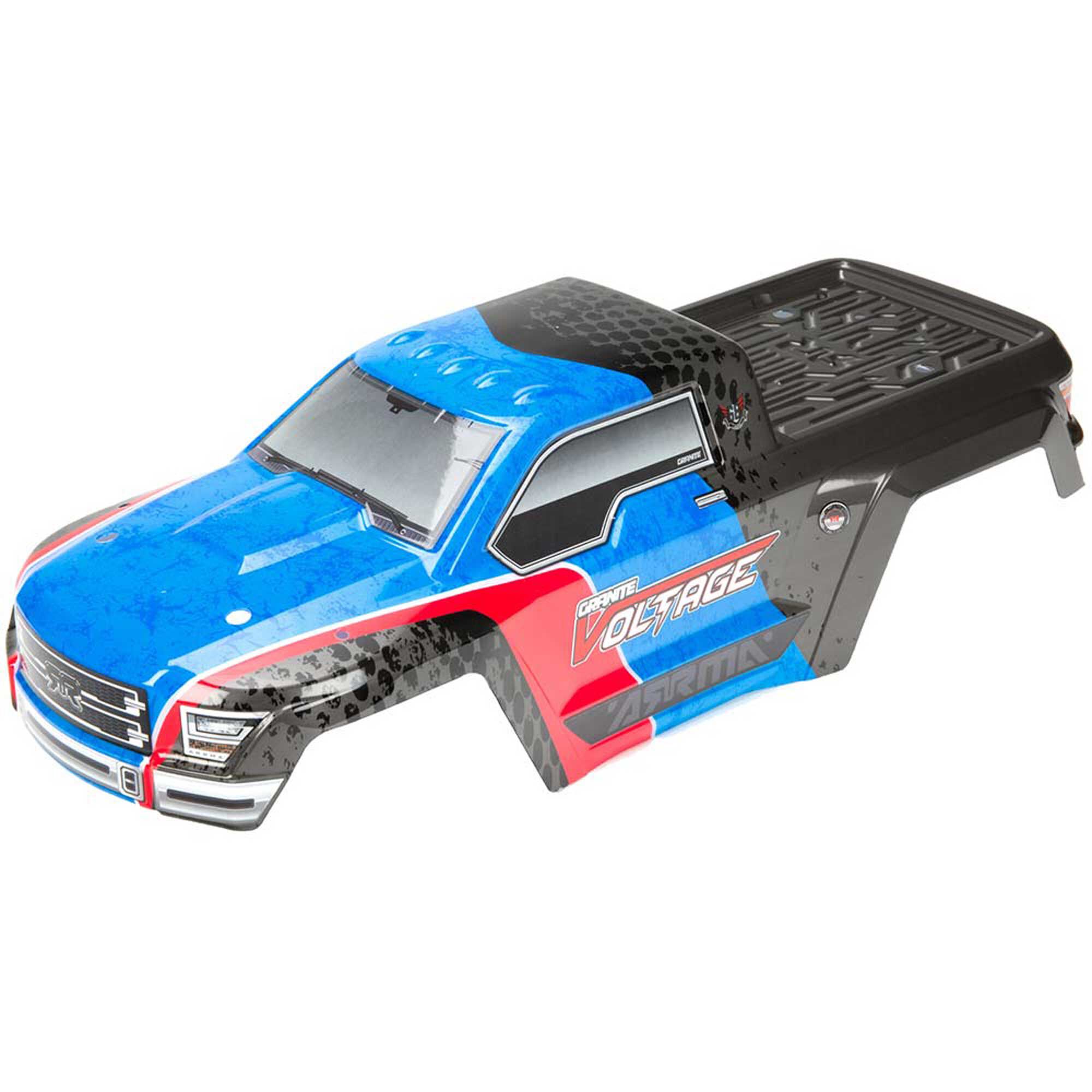 ARRMA 1/10 Painted Body with Decals, Blue/Black: GRANITE VOLTAGE