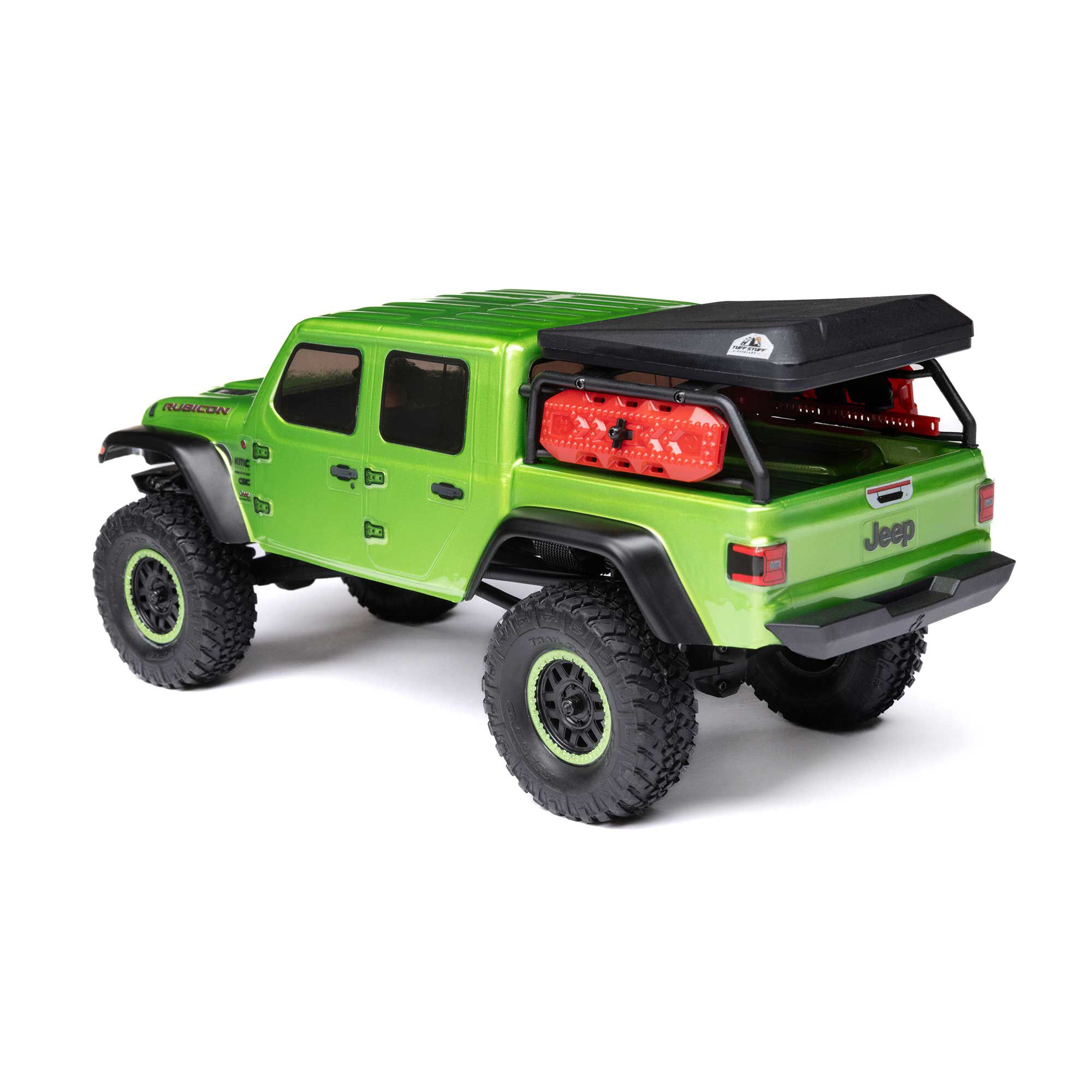 Axial 1/24 SCX24 Jeep JT Gladiator 4X4 RTR Brushed Rock Crawler (Battery & Charger Included), Green