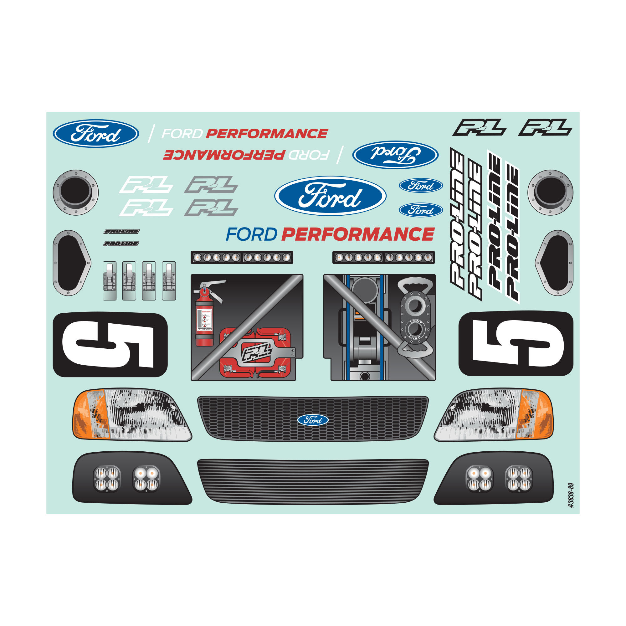 Pro-Line Racing 1/8 Pre-Cut 1997 Ford F-150 Trophy Truck Clear Body: Mojave 4S