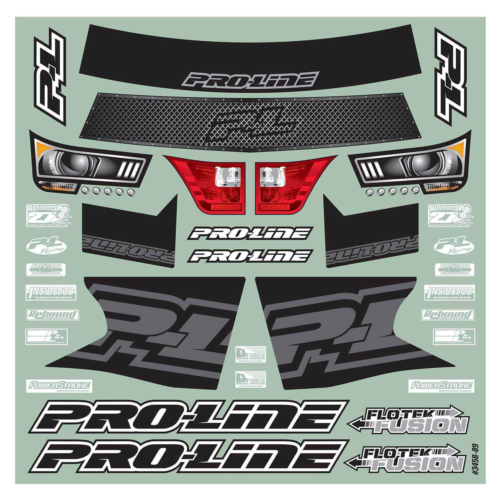 Pro-Line Racing 1/10 Pre-Cut Flo-Tek Fusion Clear Body: Short Course