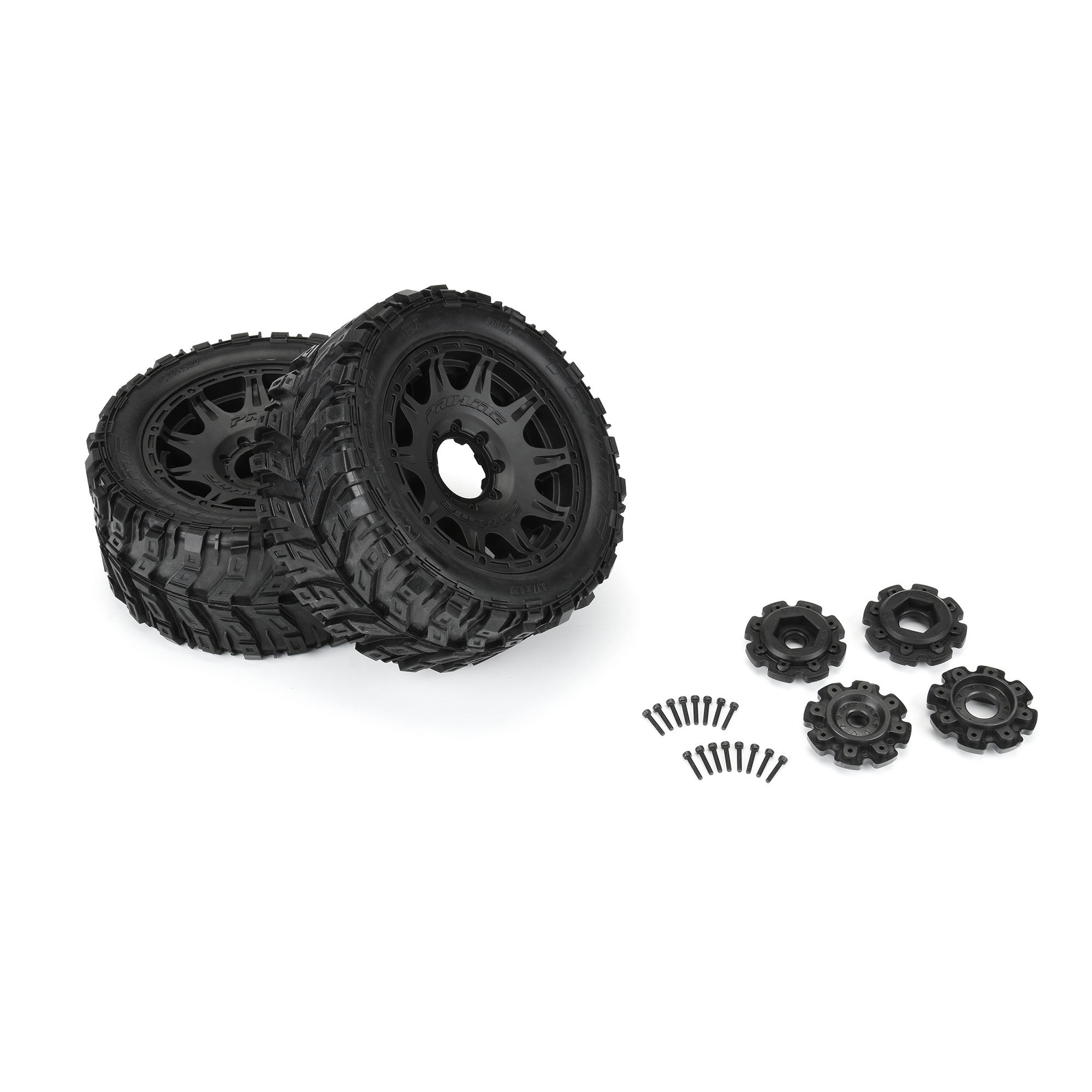 Pro-Line Racing 1/6 Masher X HP BELTED F/R 5.7” Tires MTD 24mm Blk Raid 8x48 Hex (2)