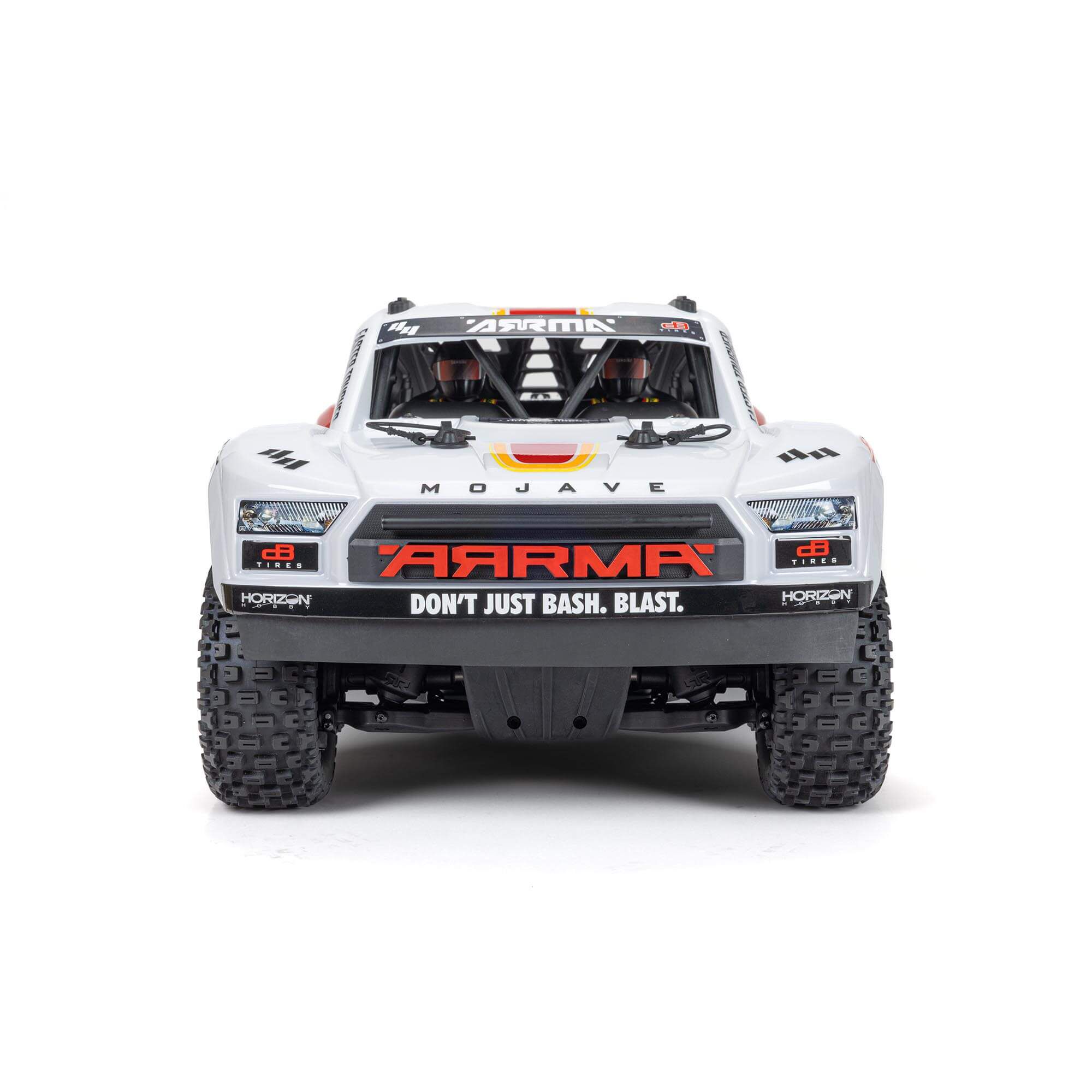 ARRMA 1/8 MOJAVE 4S 4X4 RTR Brushless Desert Truck, White/Red
