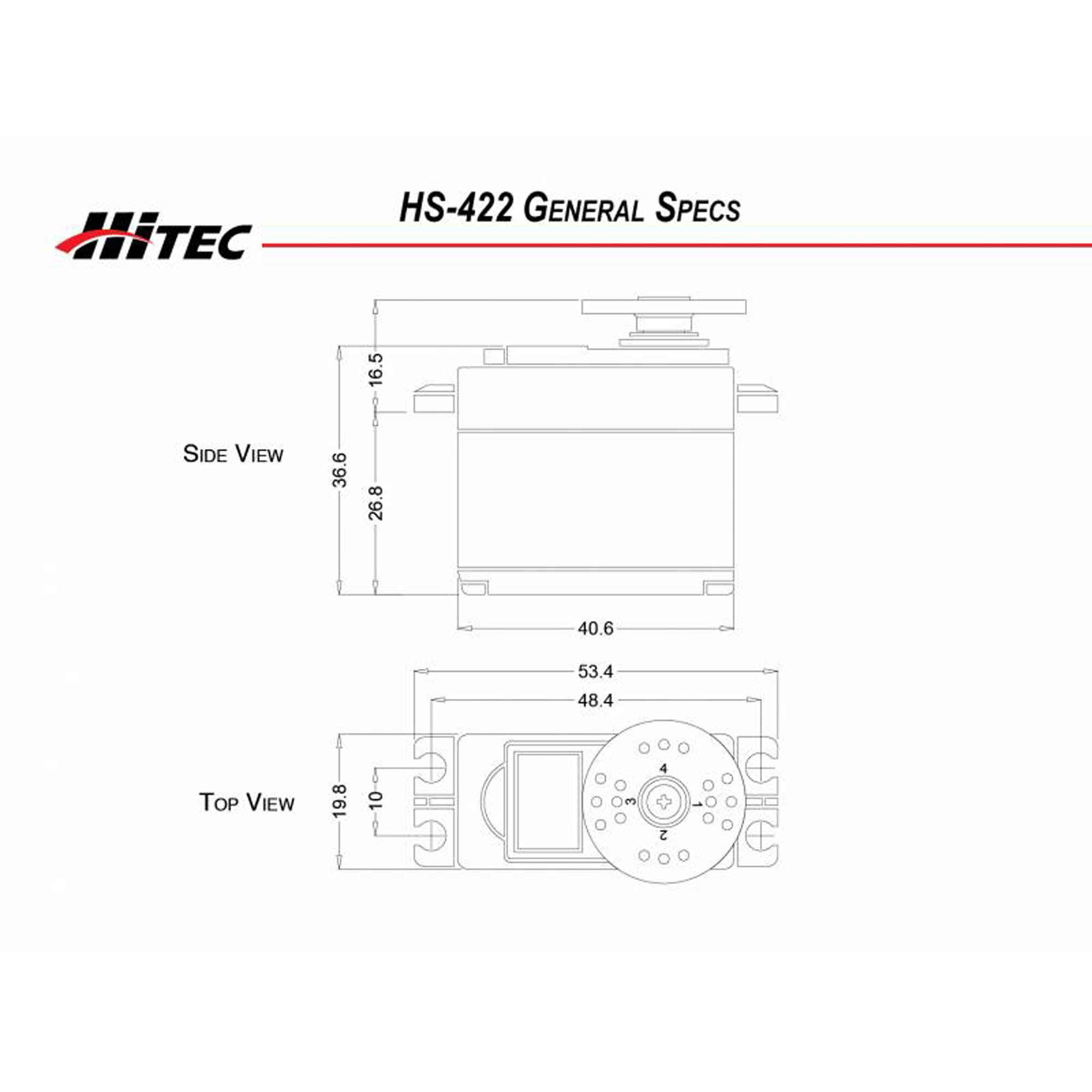 Hitec RCD Inc. HS-422 Standard Analog Deluxe Servo