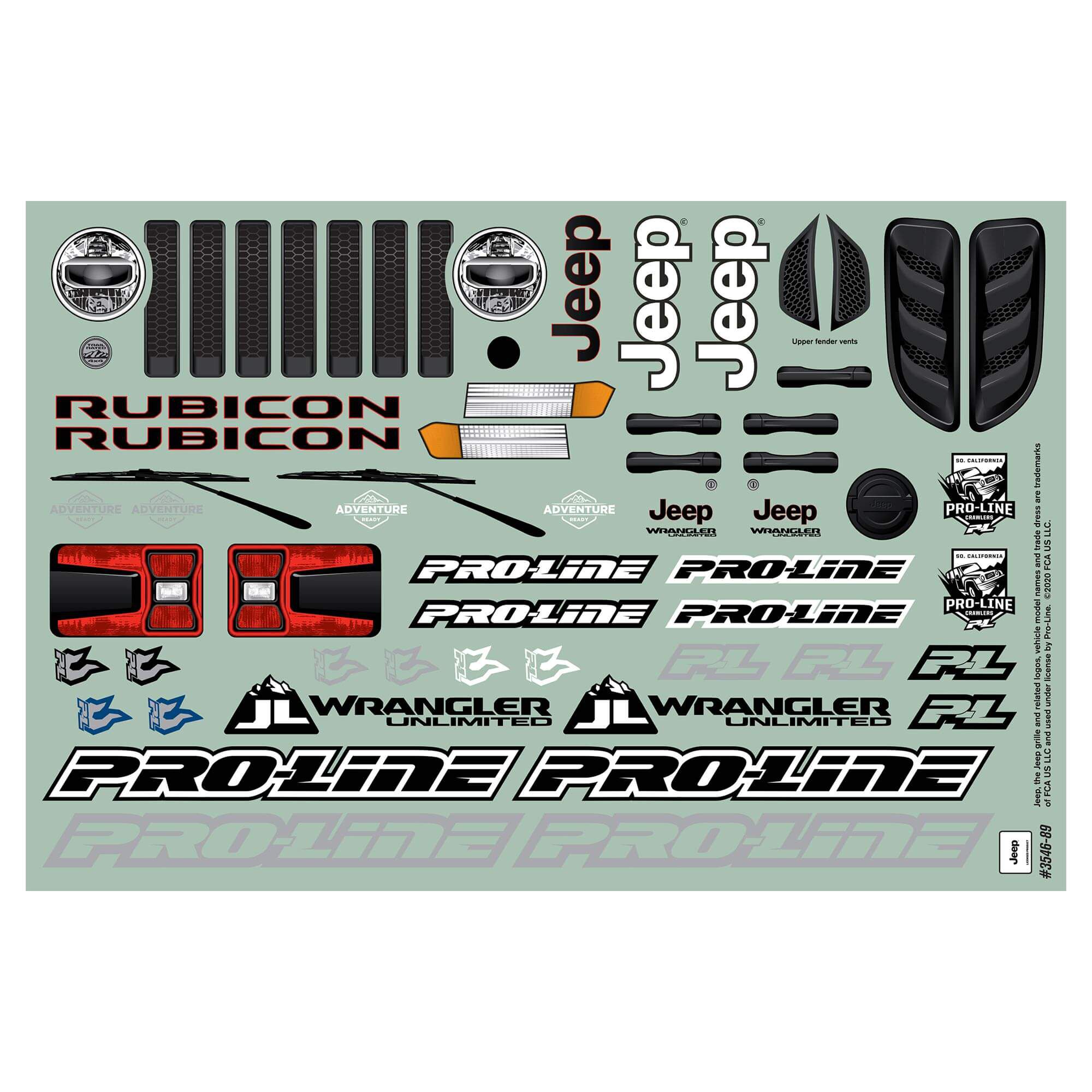 Pro-Line Racing 1/10 Jeep Wrangler JL Unlimitd Rubcn Clr Bdy 12.3" (313mm) WB Crwlrs