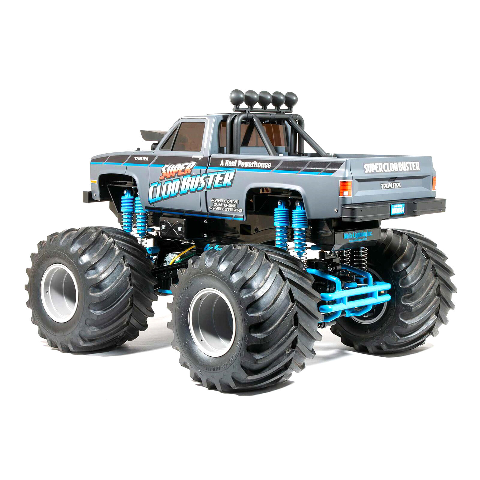 Tamiya 1/10 Super Clod Buster 4X4 Monster Truck Kit, Grey (Limited Edition)