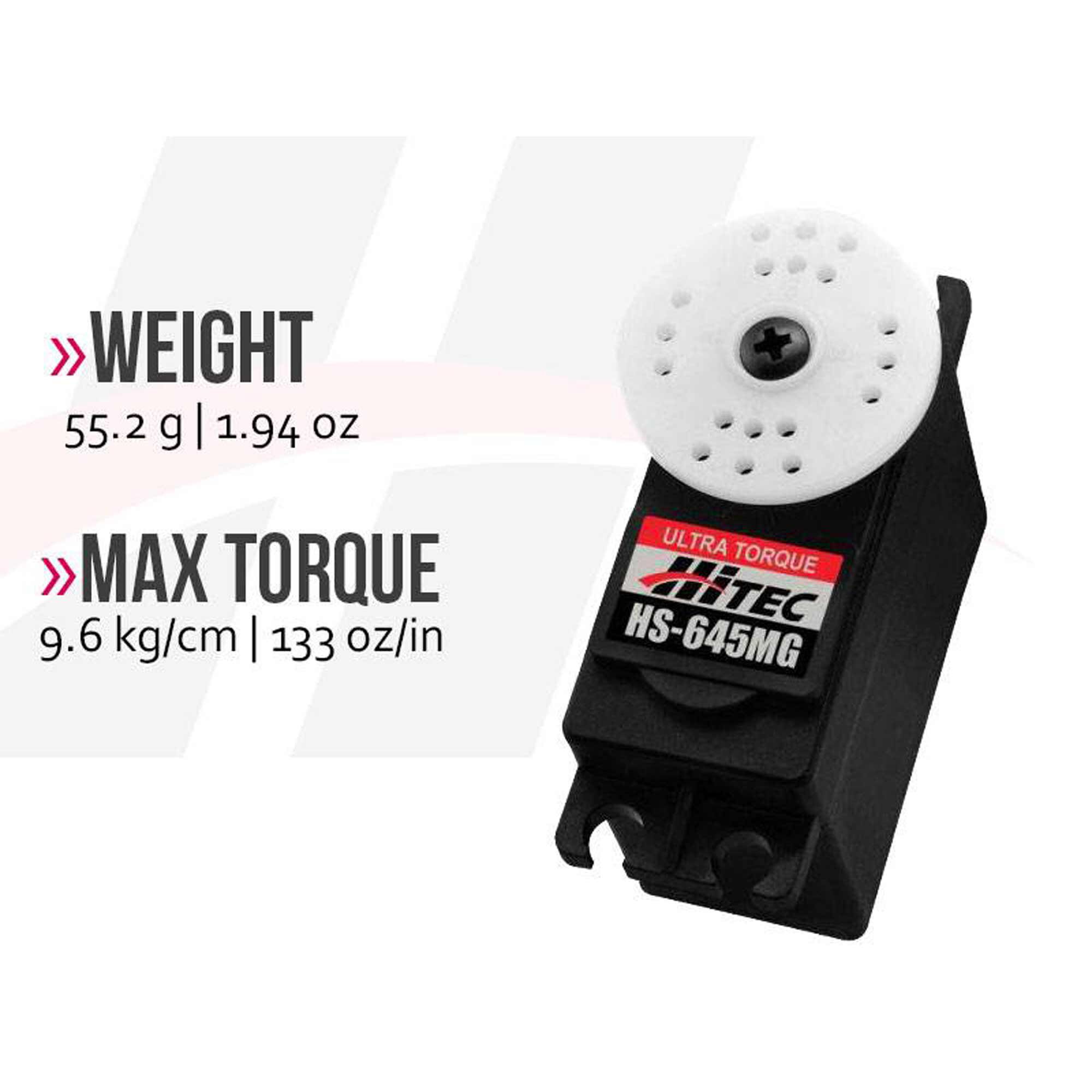 Hitec RCD Inc. HS-645MG High Torque Metal Gear Premium Sport Servo