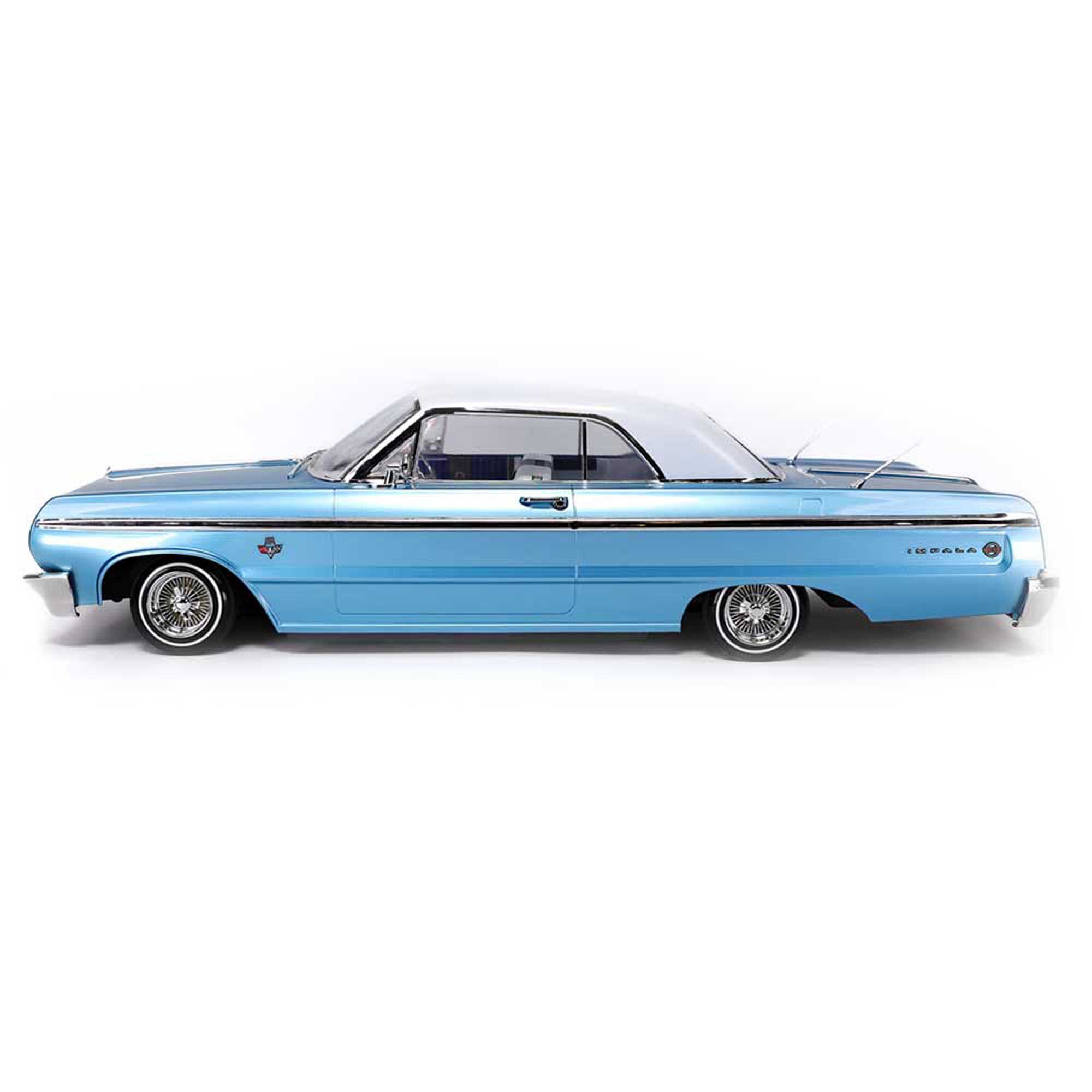 Redcat Racing 1/10 SixtyFour Chevrolet Impala Hopping Lowrider, Blue/White