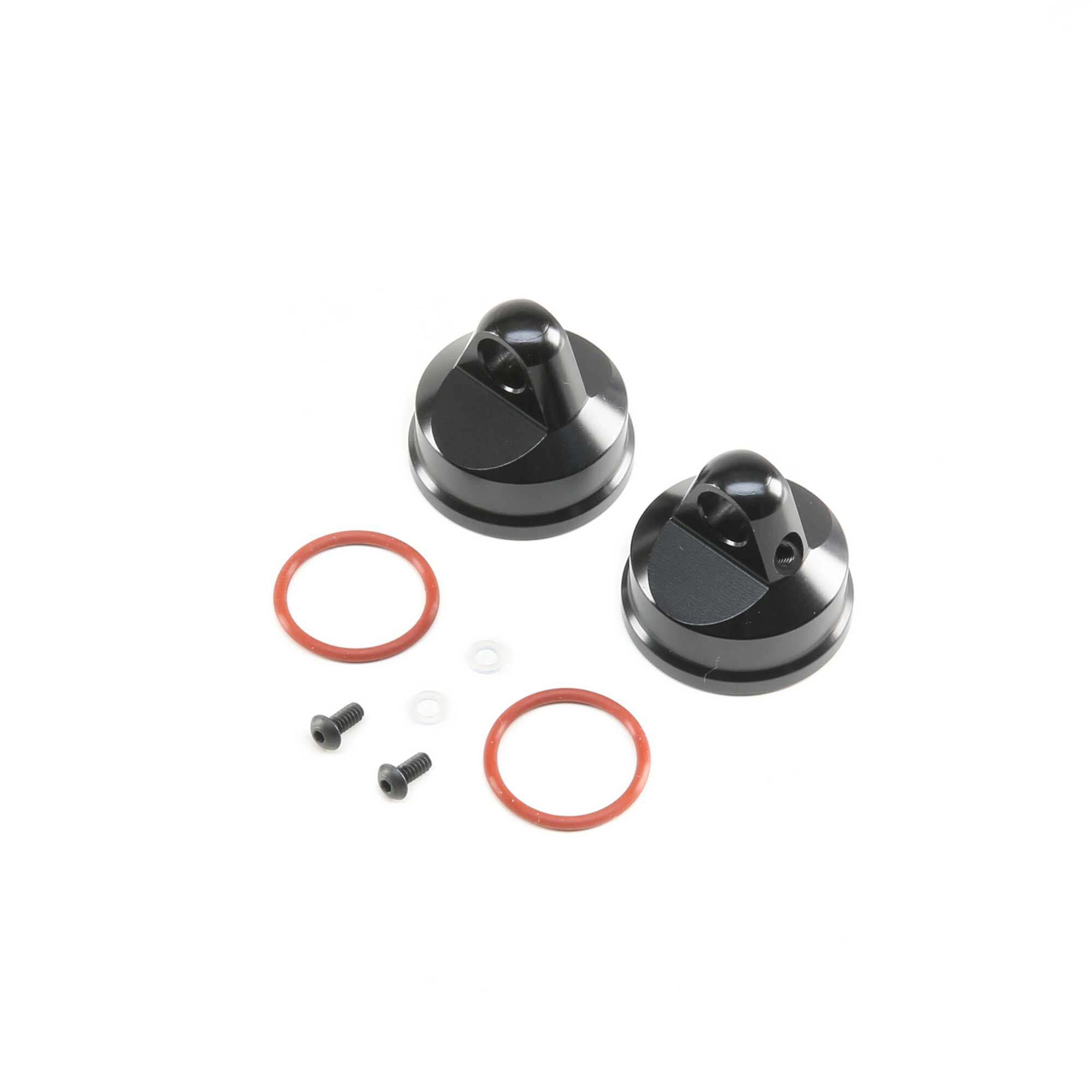 Losi Shock Cap, Aluminum, Black (2): LST/2, LST 3XL-E