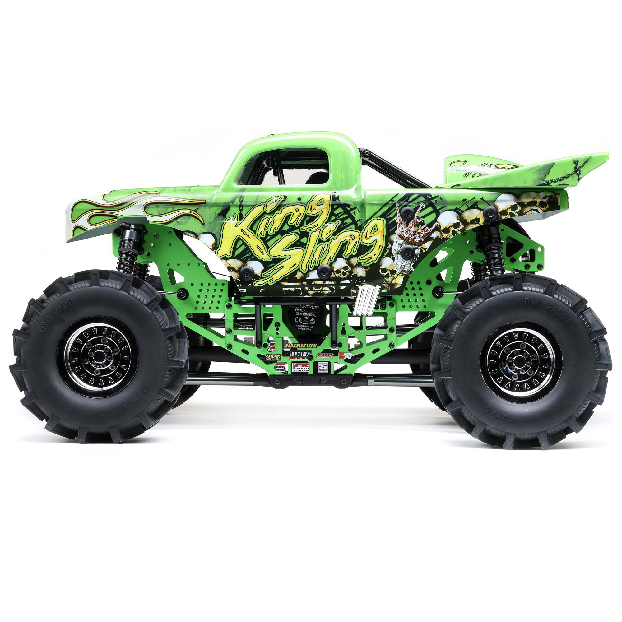 Losi 1/8 LMT Mega Truck King Sling 4S 4X4 RTR Brushless Mega Truck, Green