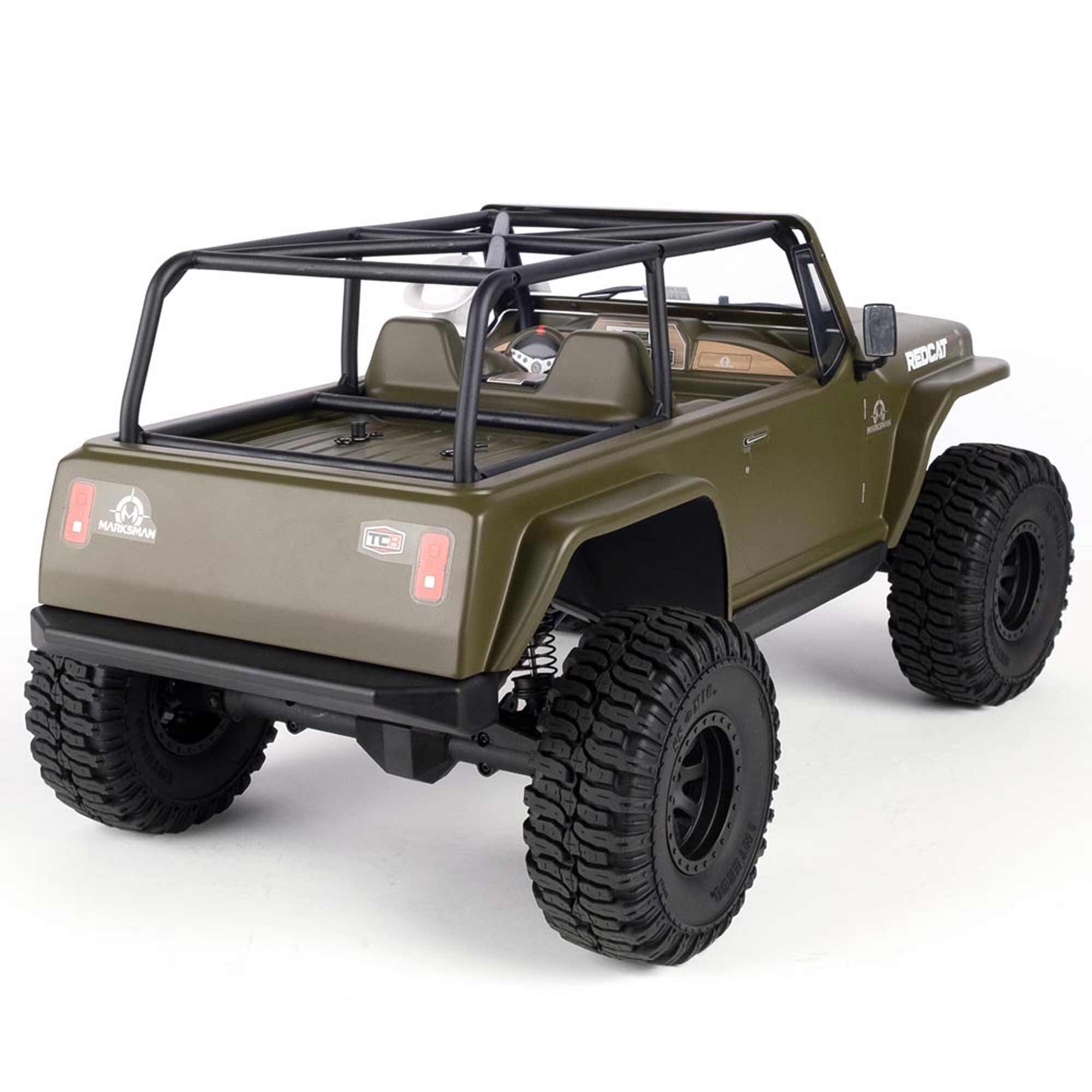 Redcat Racing 1/8 TC8 Marskman Brushed 4X4 Crawler RTR, Olive