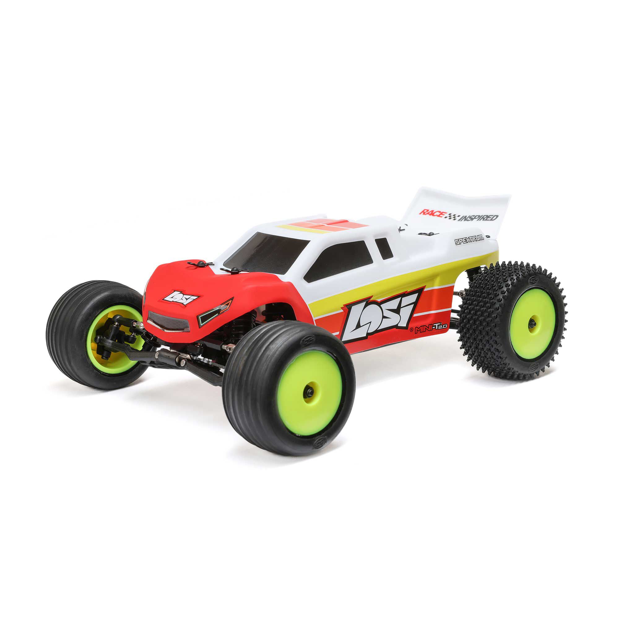 Losi 1/18 Mini-T 2.0 2S 2WD RTR Brushless Stadium Truck (Battery & Charger included) Red