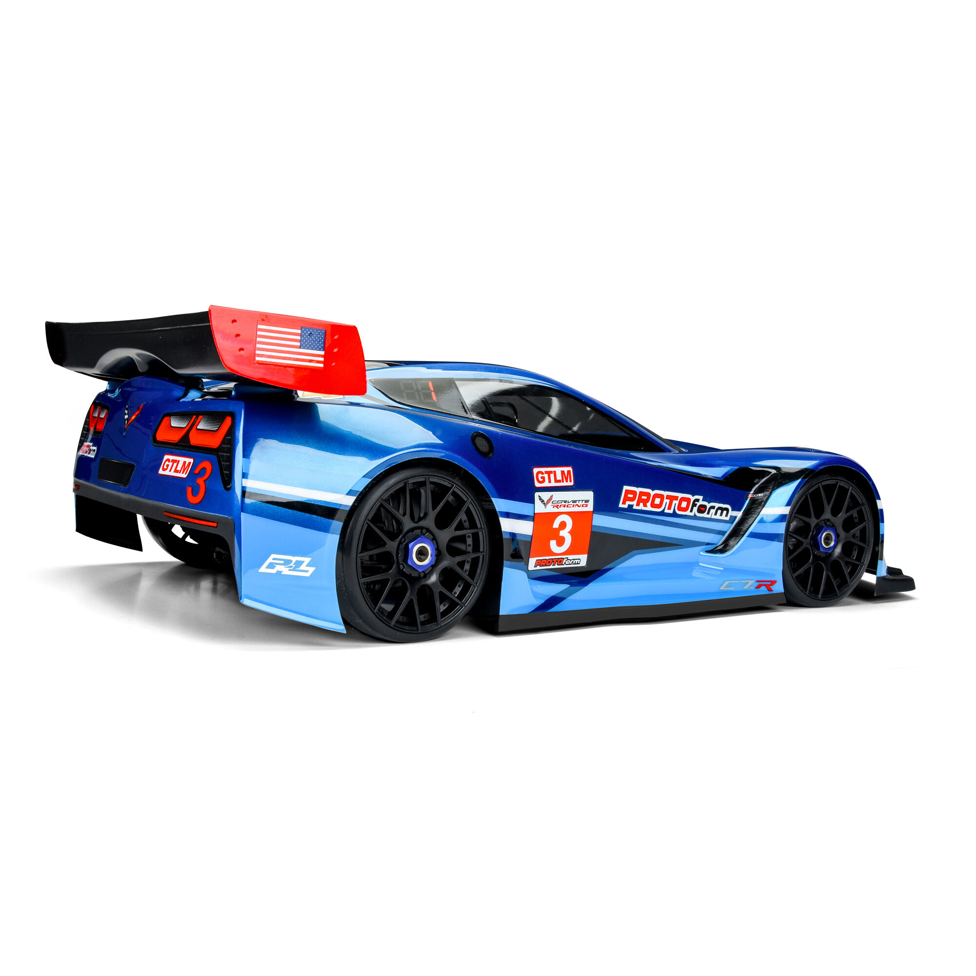PROTOform 1/8 Chevrolet Corvette C7.R Clear Body: 1:8 GT (Short Wheelbase)