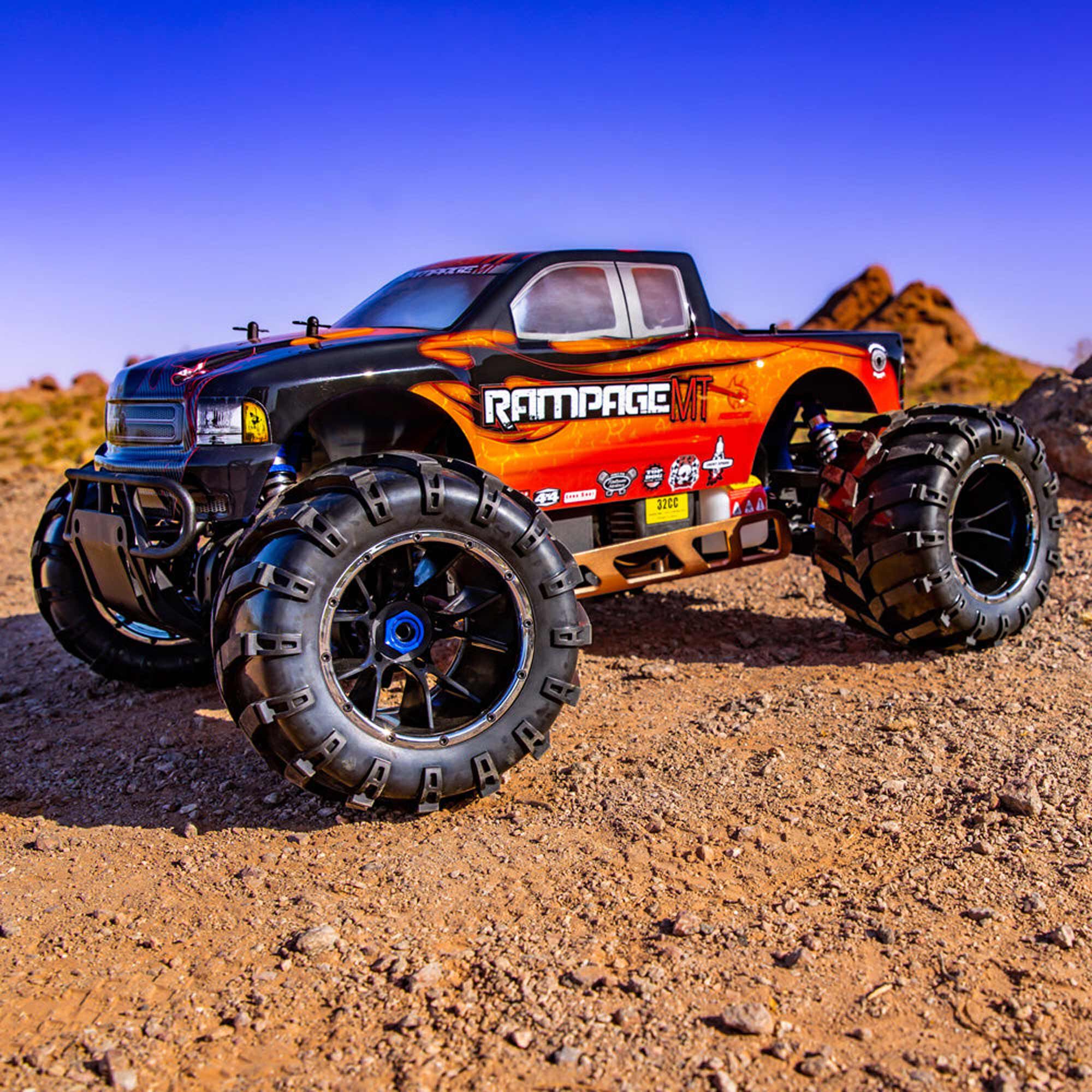 Redcat Racing 1/5 Rampage MT V3 4X4 Gas Monster Truck RTR, Orange Flame