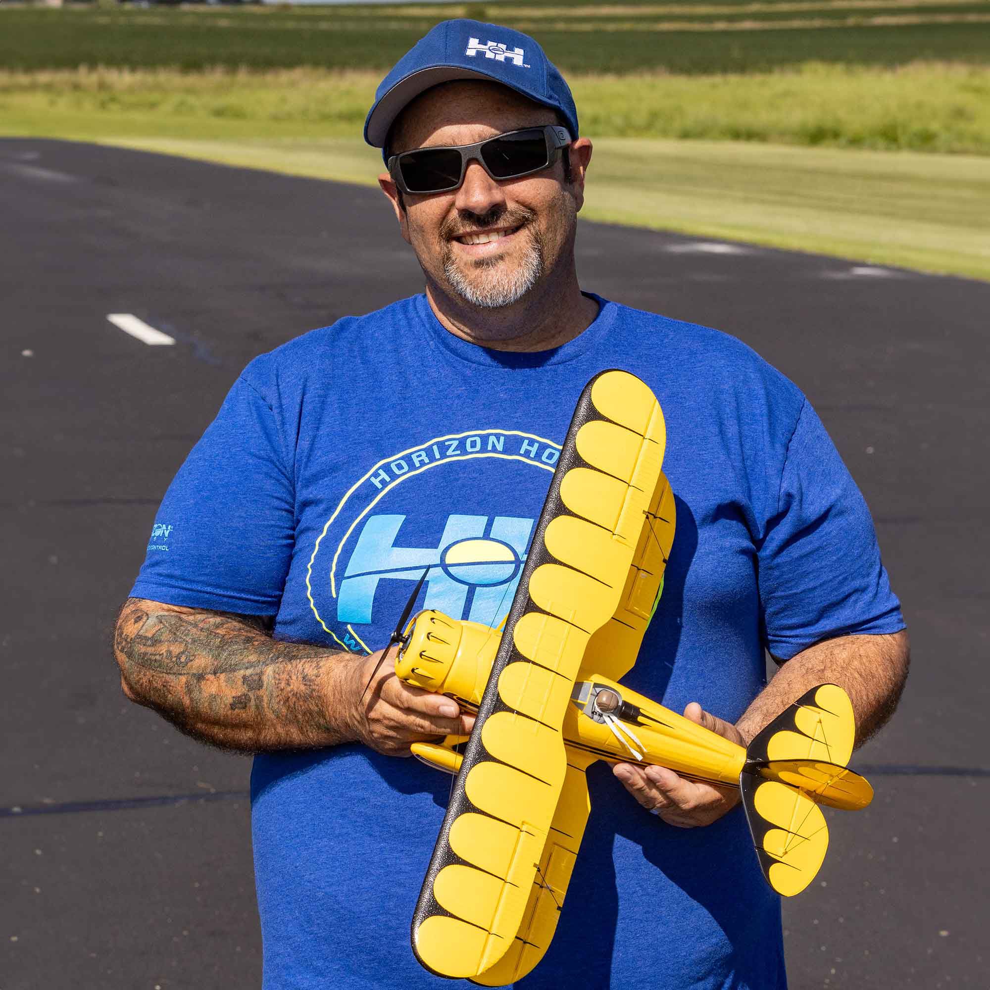 E-flite UMX WACO BNF Basic with AS3X and SAFE Select, Yellow