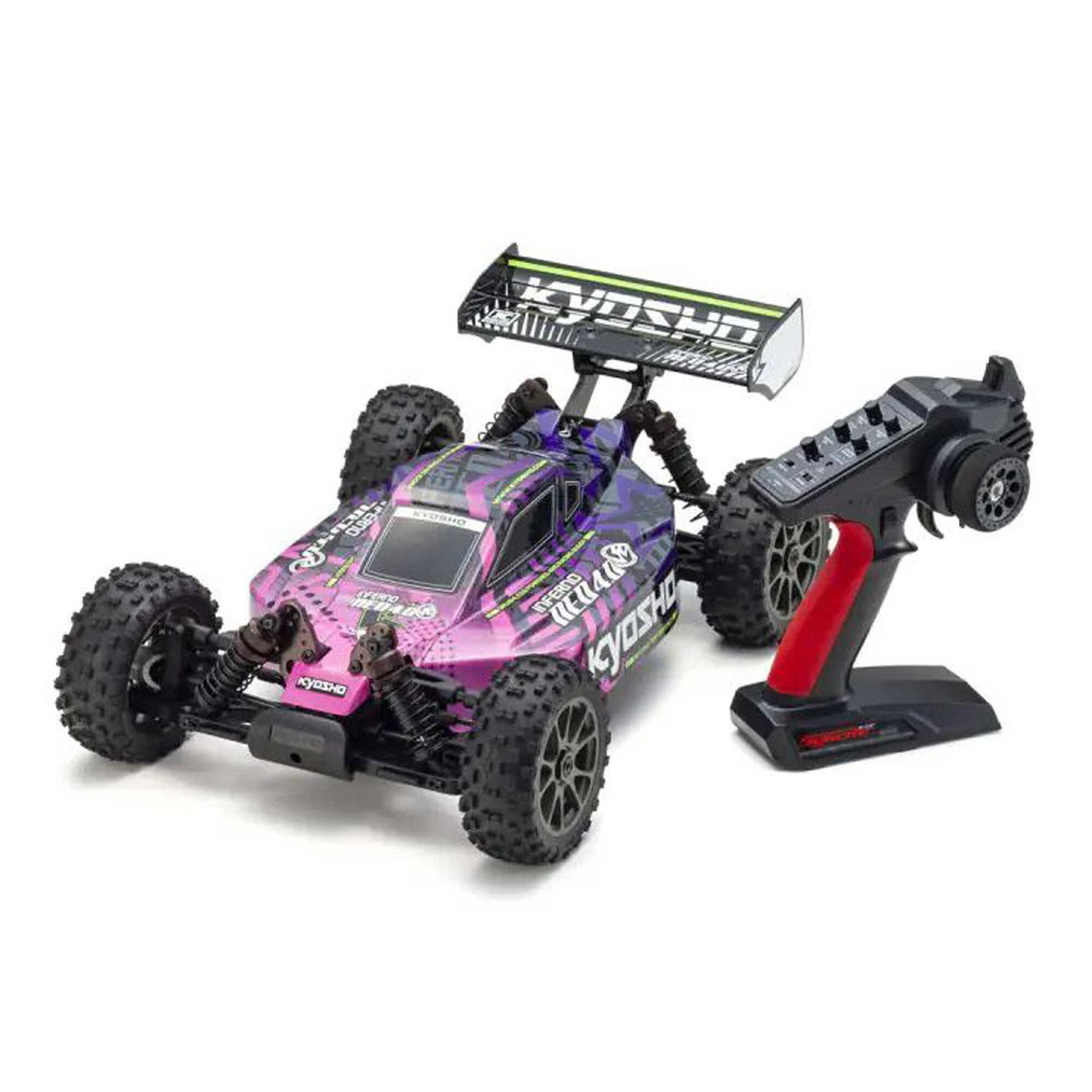 Kyosho 1/8 Inferno Neo 4.0 4x4 Brushless Off-Road Buggy RTR, Pink