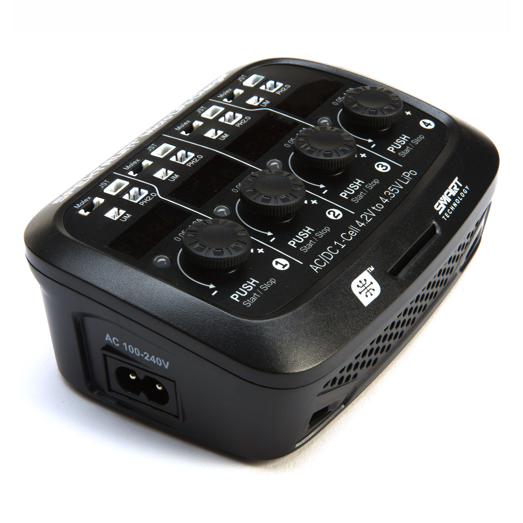 Spektrum S44 Micro 4-port AC/DC 1S LiPo Charger