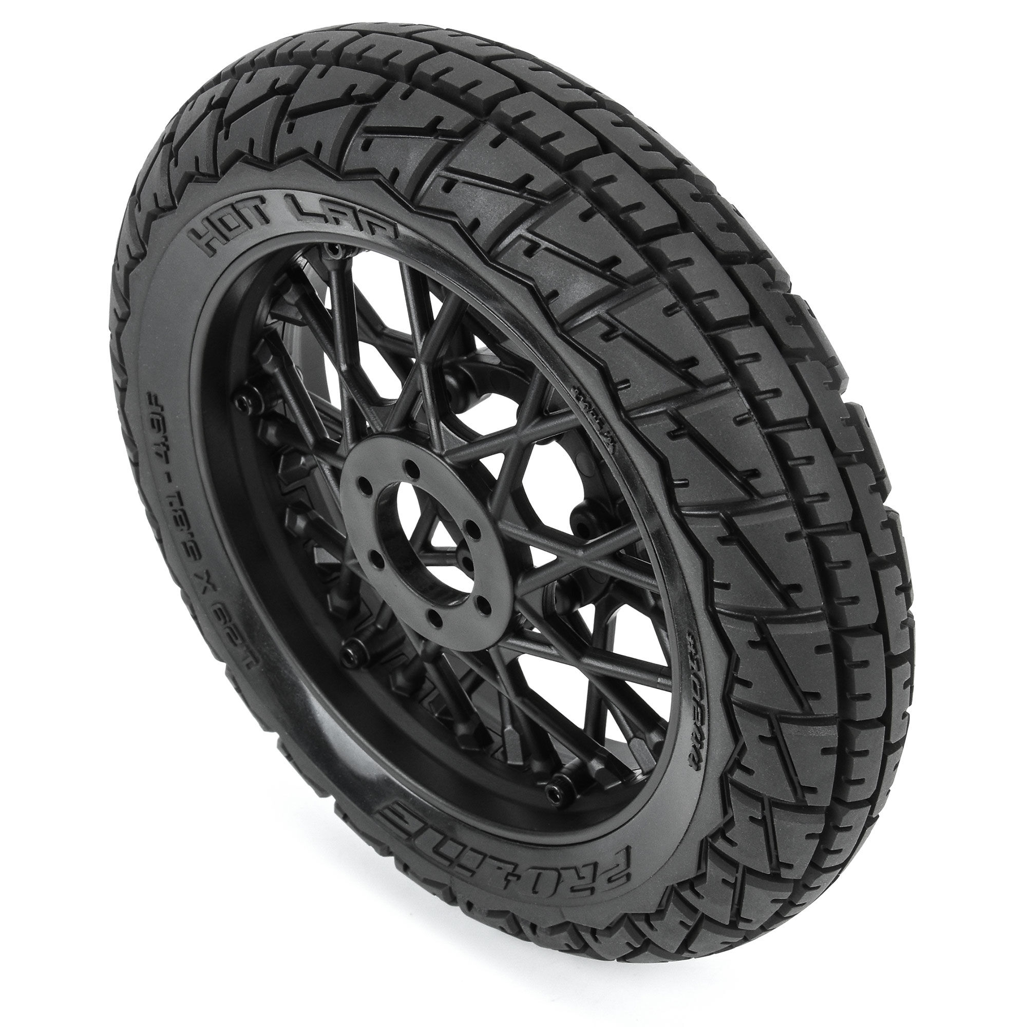 Pro-Line Racing 1/4 Hot Lap MX S3 Front Tire MTD Black Supermoto Wheel: Promoto-MX/SM