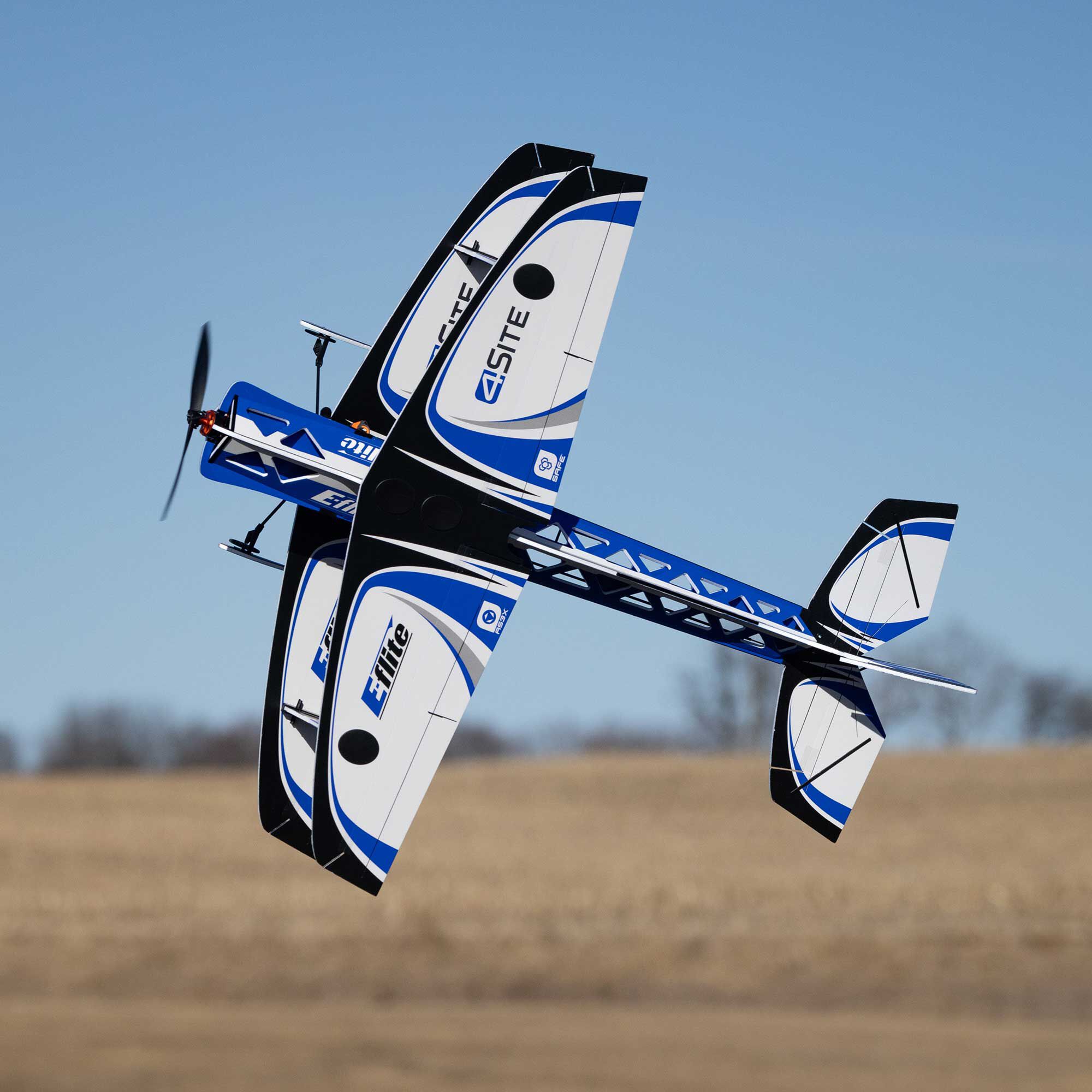 E-flite 4-Site 3D FF (Flat Foamy) 800mm BNF Basic with AS3X+ and SAFE Select
