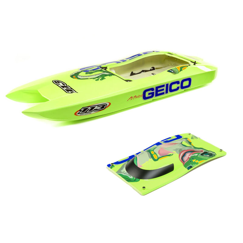 Pro Boat Hull and Canopy Set: Miss Geico 36