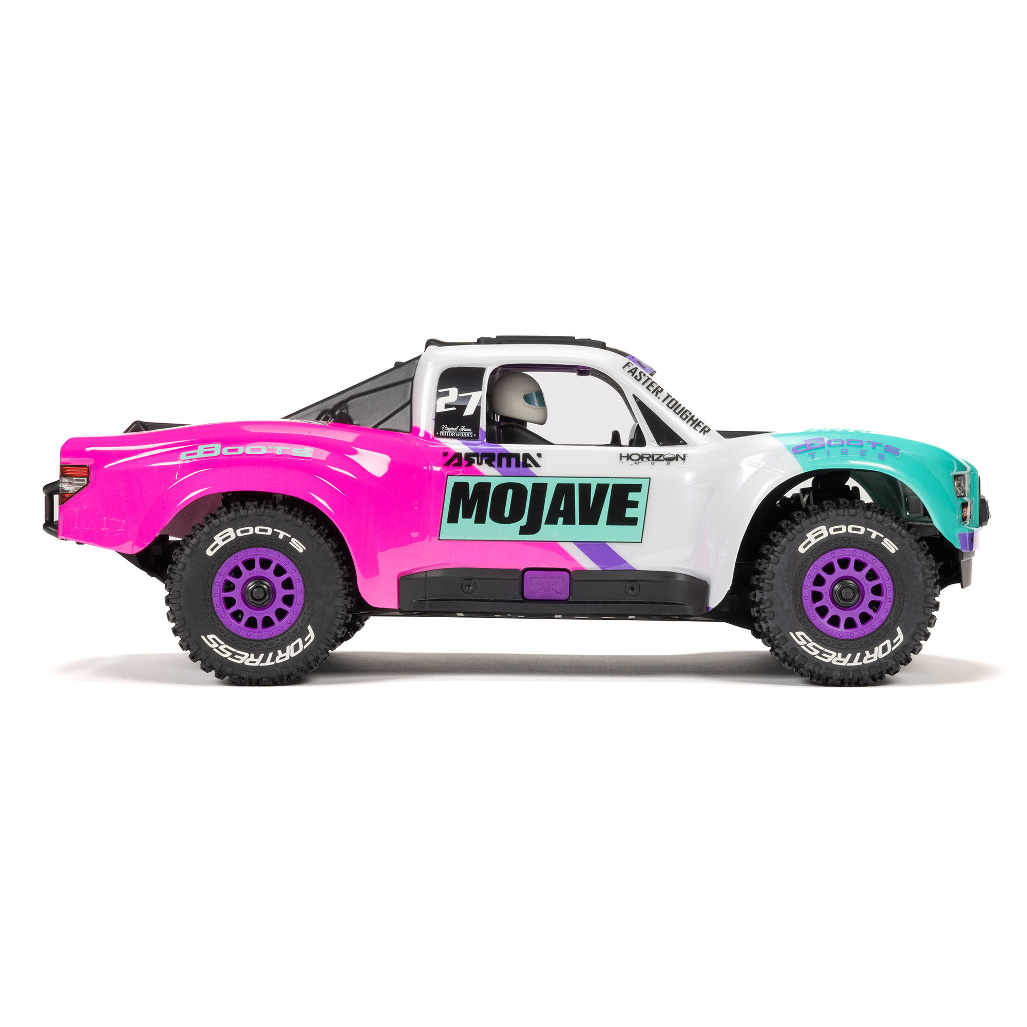 ARRMA 1/16 MOJAVE GROM 223S DSC 4X4 RTR Brushless Desert Truck, Teal (Battery & Charger Included)