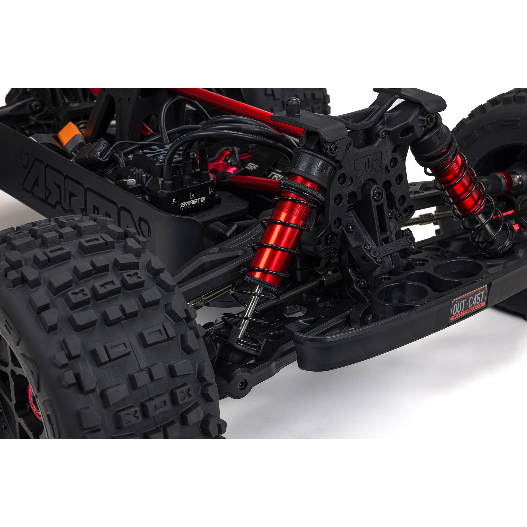 ARRMA 1/5 OUTCAST 8S EXB AVC 4X4 RTR Brushless Stunt Truck, Black