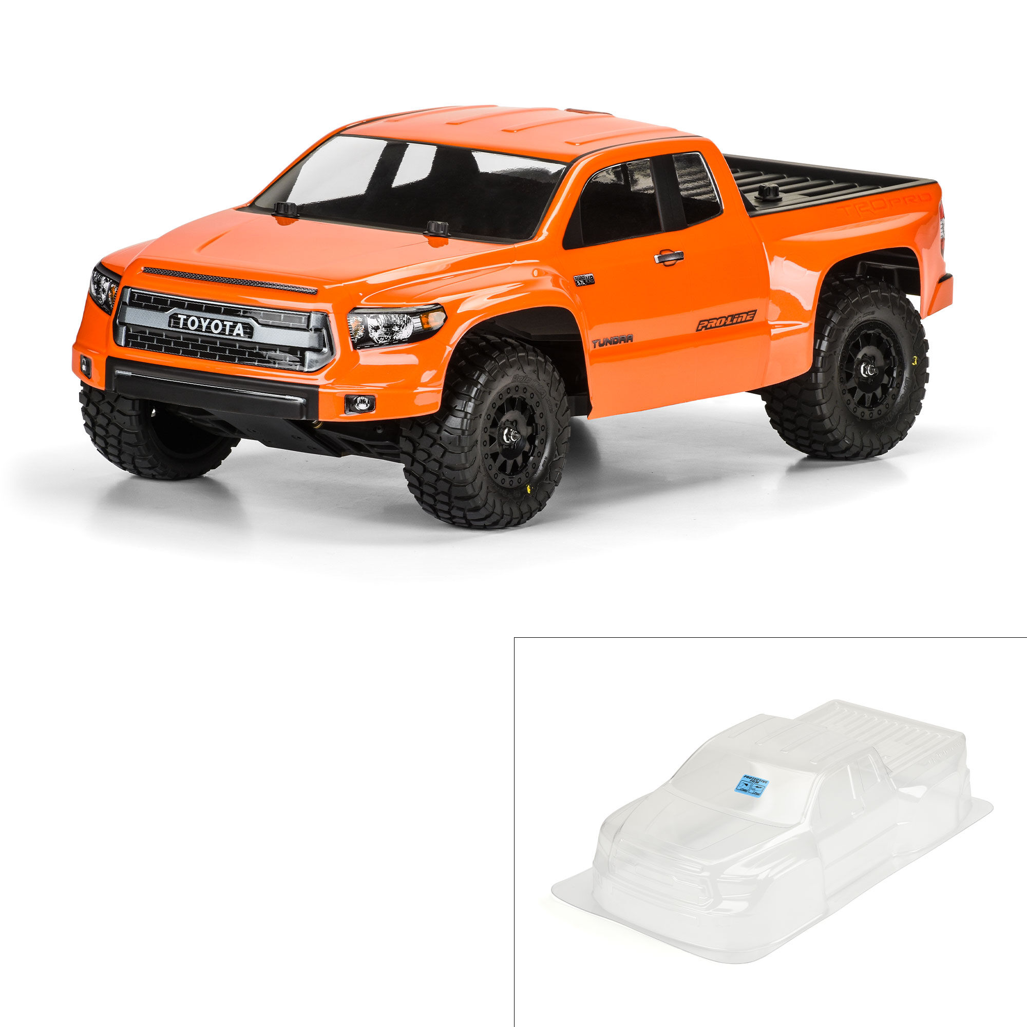 Pro-Line Racing 1/10 Toyota Tundra TRD Pro True Scale Clear Body: Short Course