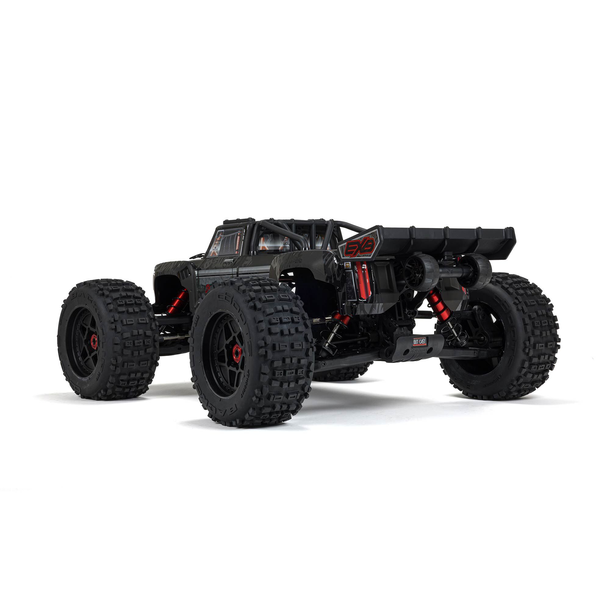 ARRMA 1/5 OUTCAST 8S EXB AVC 4X4 RTR Brushless Stunt Truck, Black