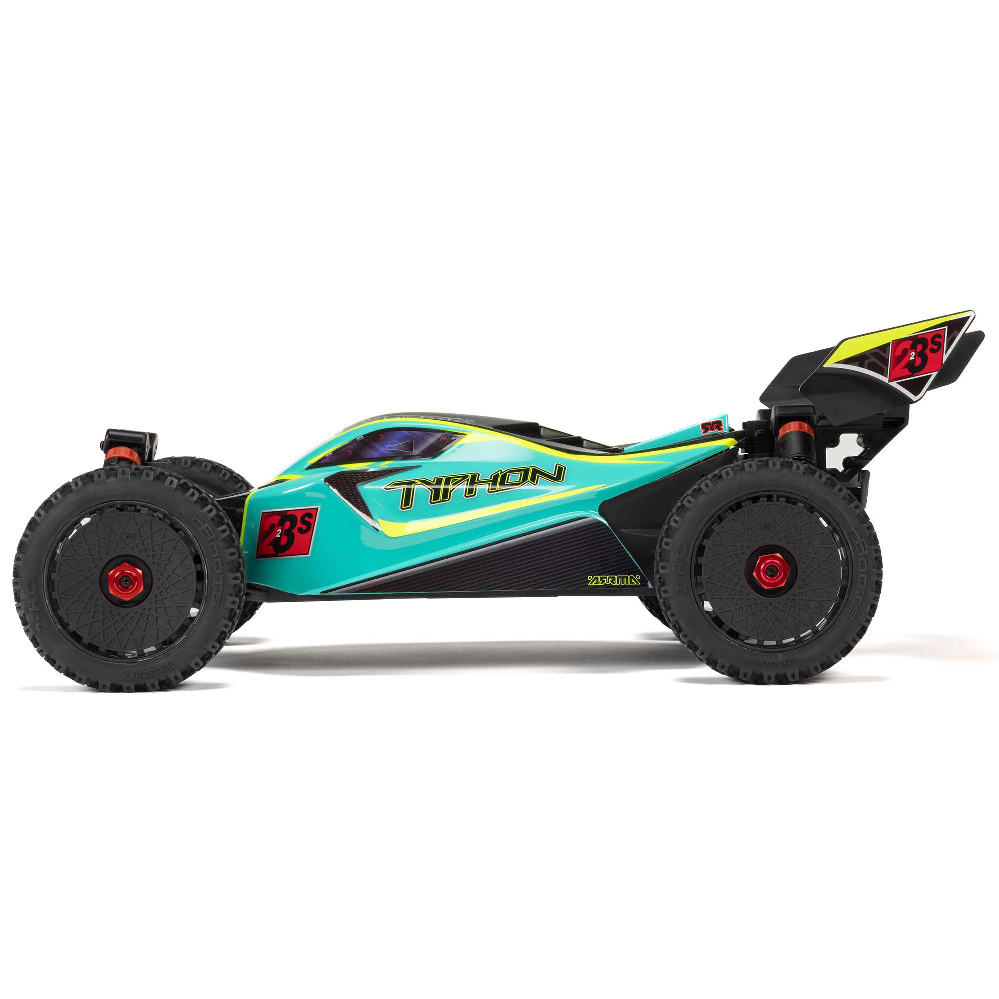 ARRMA 1/8 TYPHON 223S DSC 4X4 RTR Brushless Buggy, Green