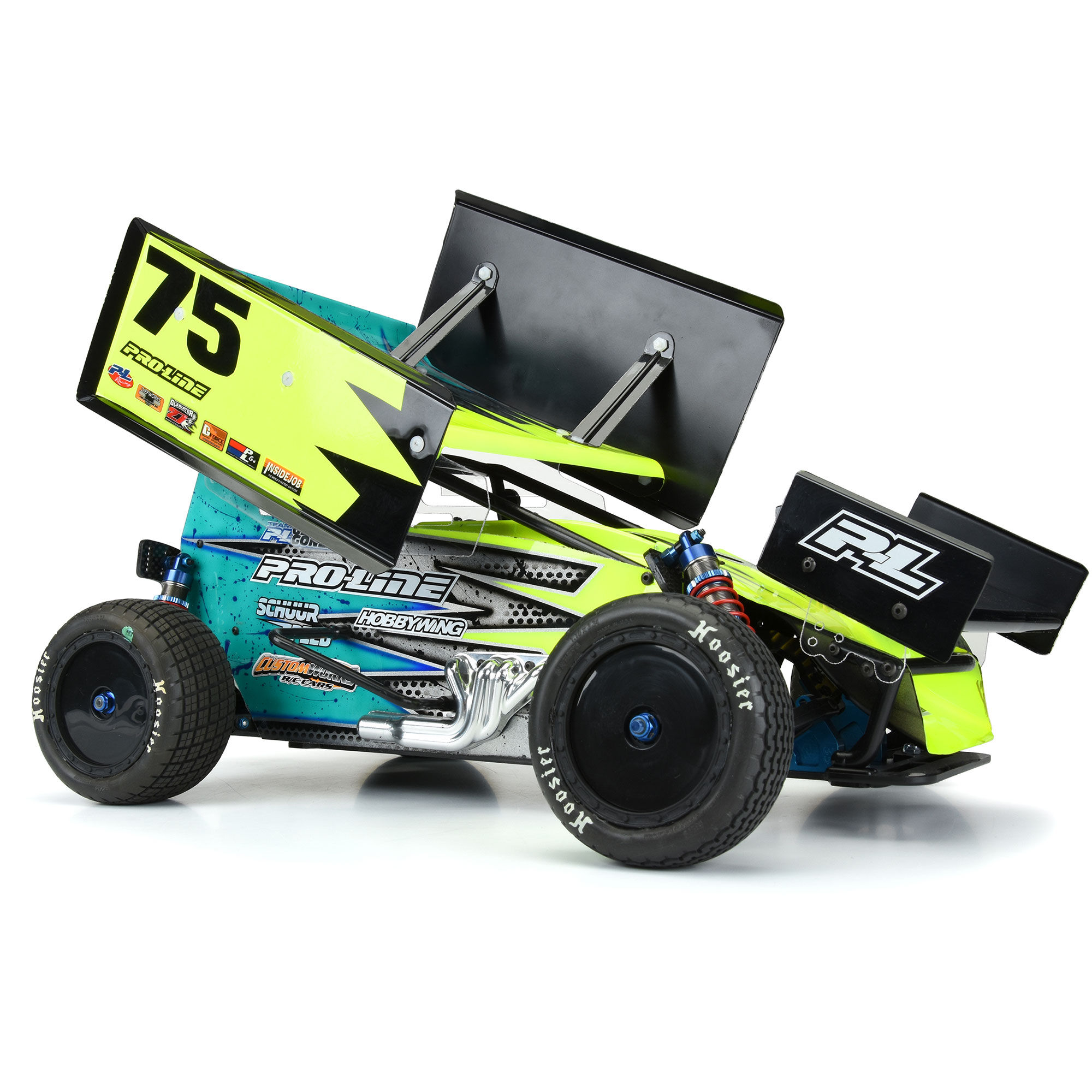 Pro-Line Racing 1/10 Showtime Front 2.2" 12mm Sprint Car Wheels (2) Black