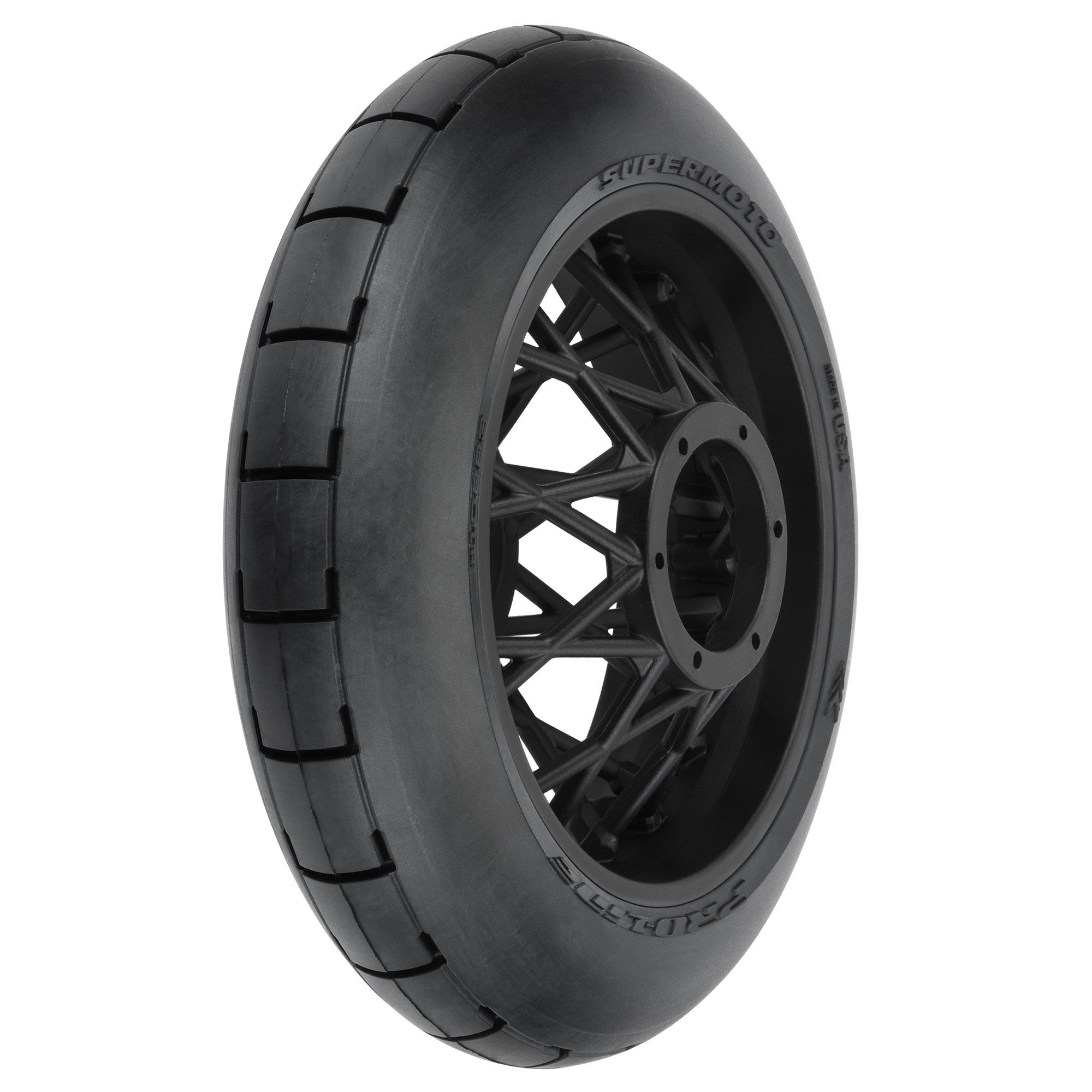 Pro-Line Racing 1/4 Supermoto S3 Motorcycle Rear Tire MTD Black (1): PROMOTO-MX