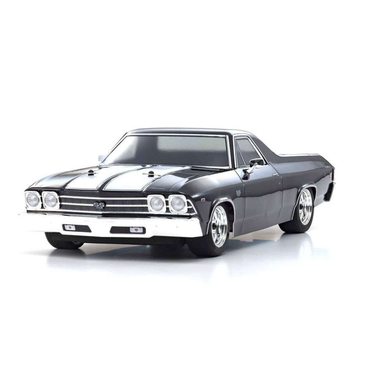 Kyosho 1/10 1969 Chevy El Camino Fazer Mk2 FZ02L Brushed 4x4 On-Road Touring RTR, Tuxedo Black