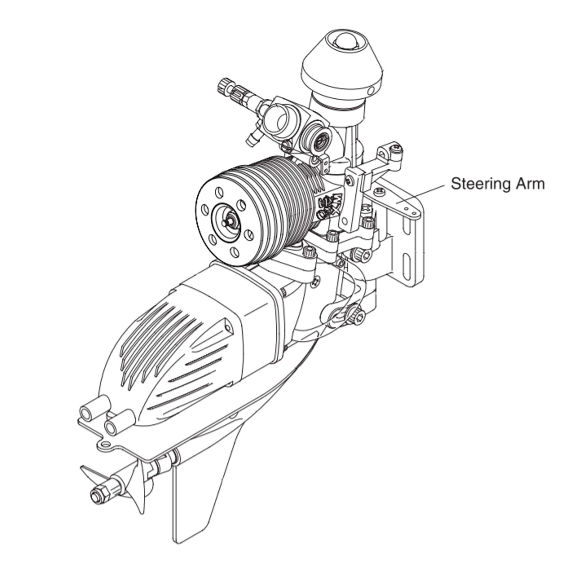 OS Engines Steering Arm: 21XM