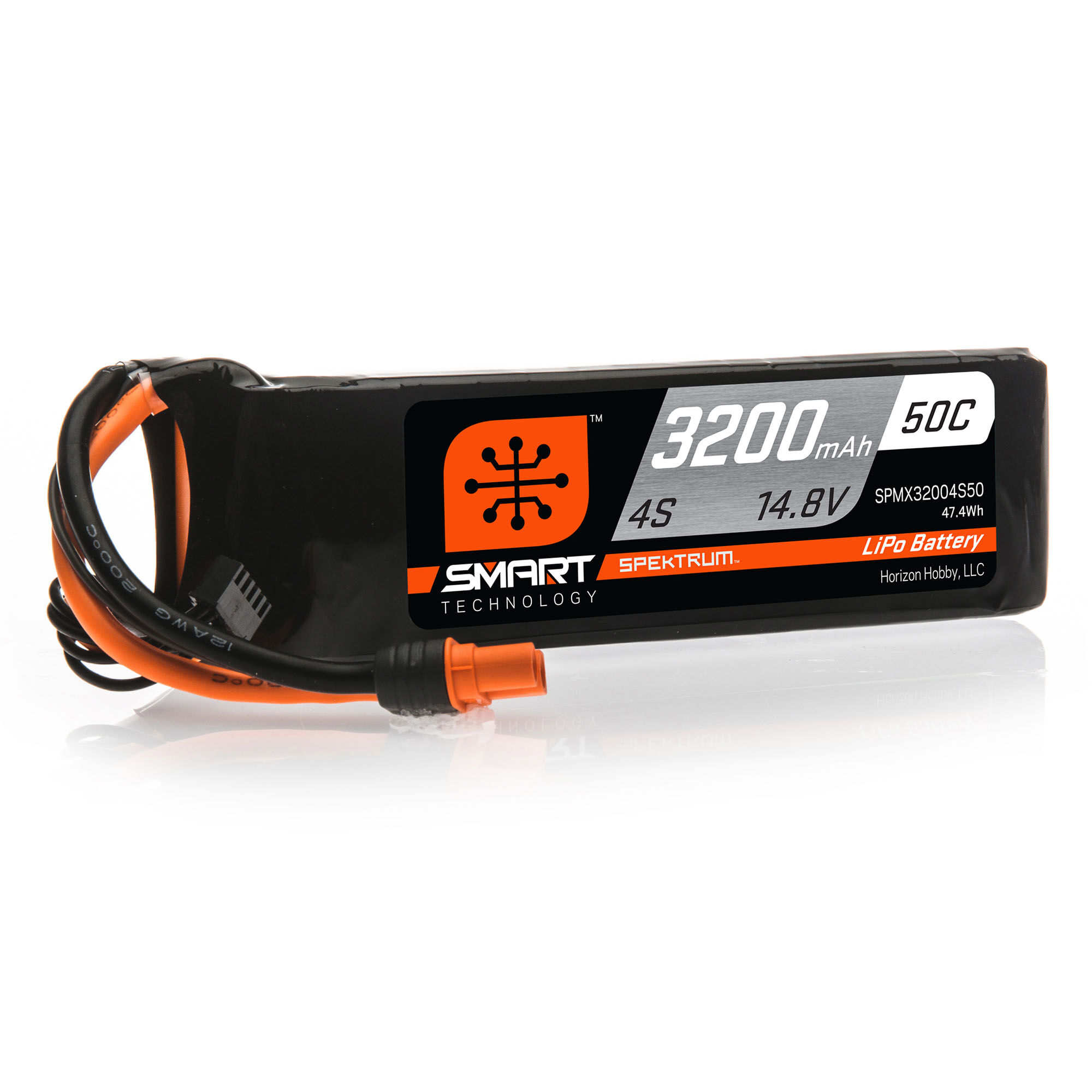 Spektrum Accessories 14.8V 3200mAh 4S 50C Smart LiPo Battery: IC3