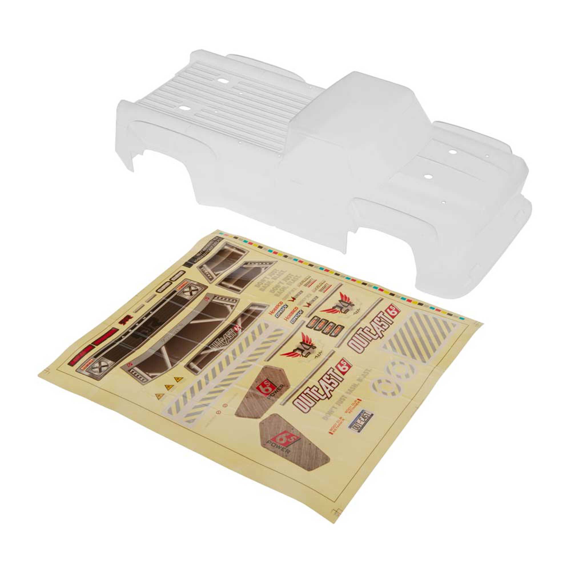 ARRMA 1/8 Clear Body: Outcast