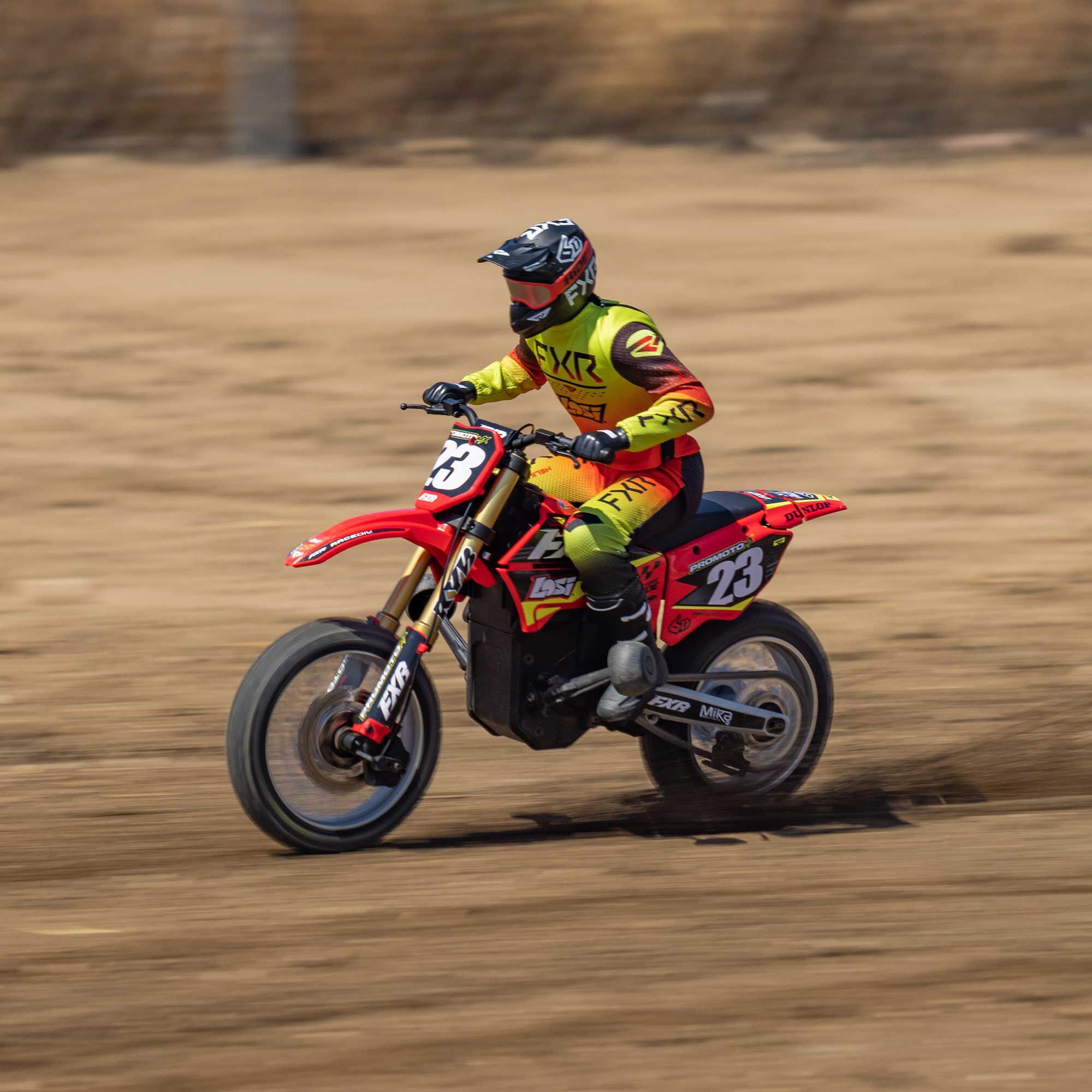 Losi 1/4 Promoto-MX FXR 2S RTR Brushless Motorcycle, Red