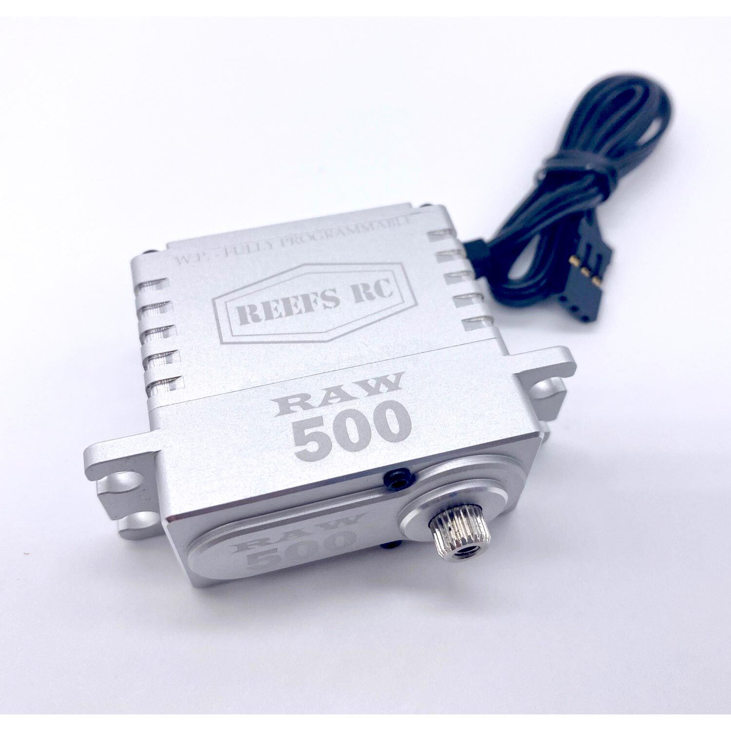 REEFS RC RAW 500HD Standard Digital Metal Gear Waterproof Programmable Servo, Silver