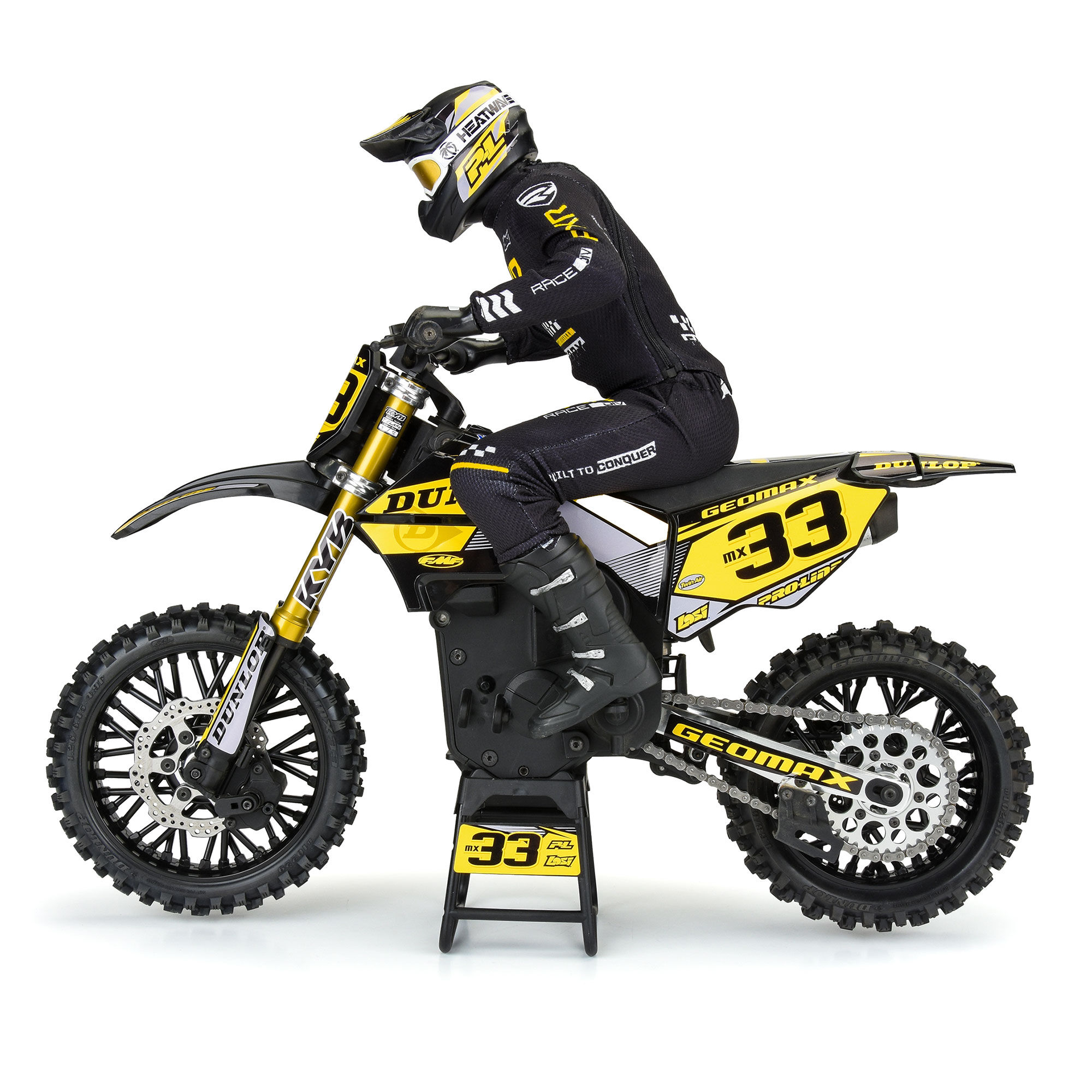 Pro-Line Racing 1/4 Bullyspoke V2 Bead Front Wheel Black: Promoto-MX