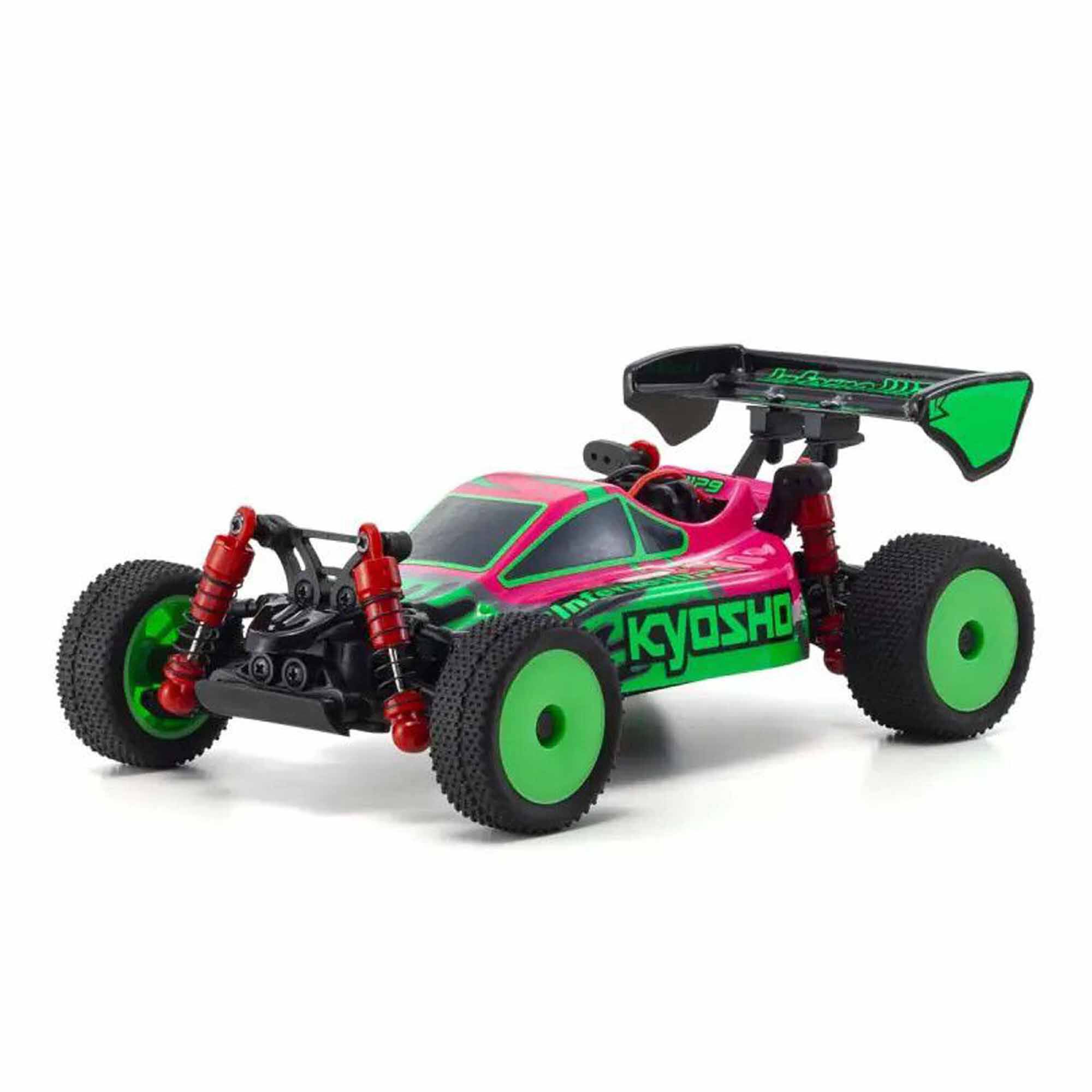 Kyosho 1/28 Inferno MP9 Mini-Z 4x4 Off-Road Buggy RTR, Pink/Green