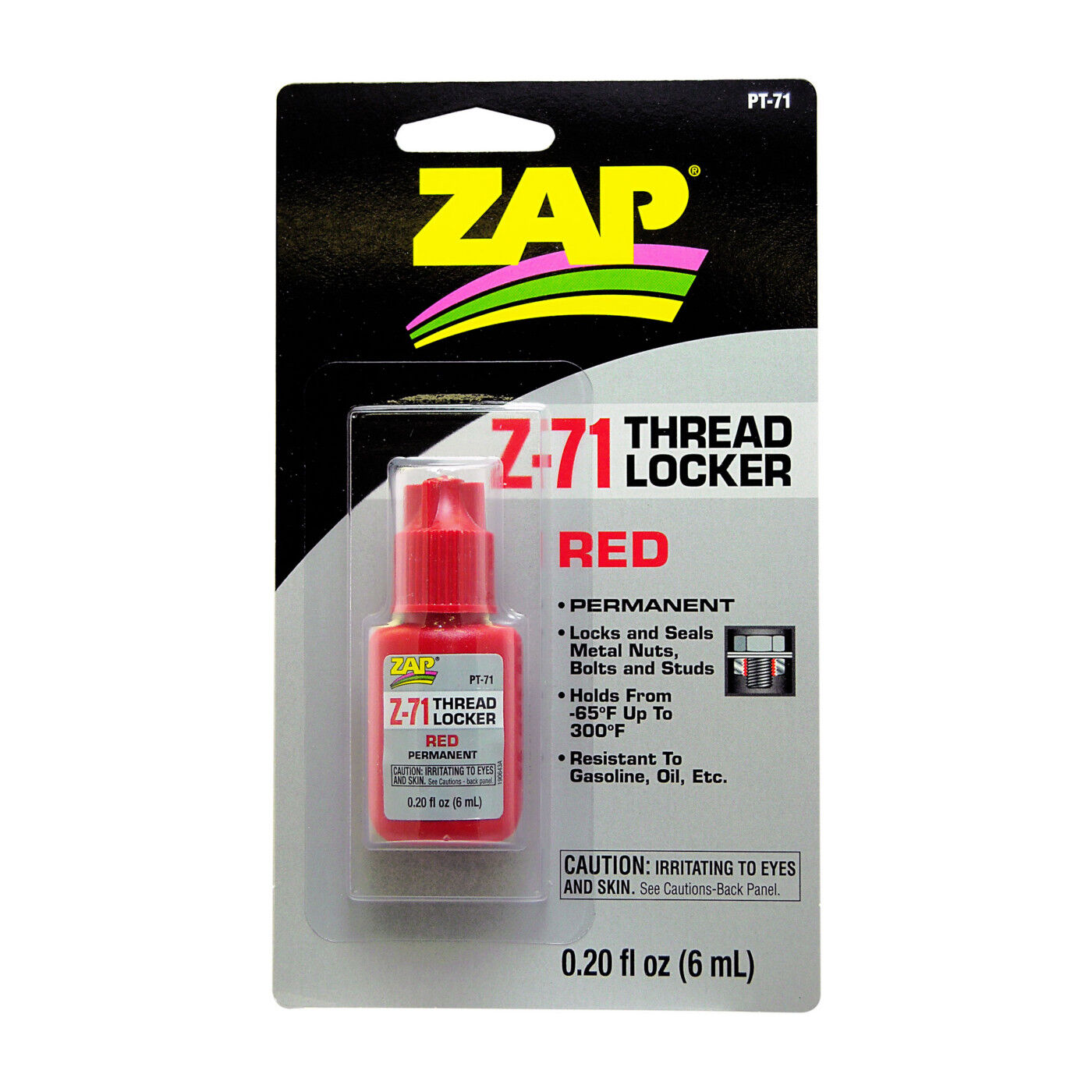 ZAP Glue Z-71 Permanent Thread Lock, .20 oz