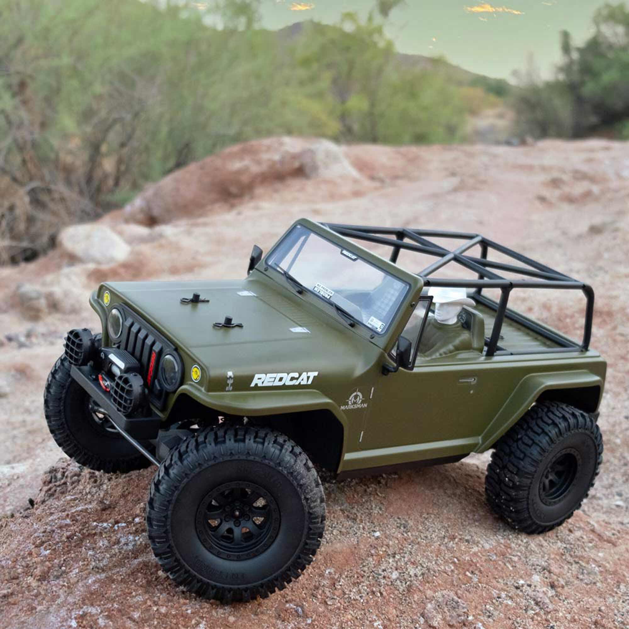 Redcat Racing 1/8 TC8 Marskman Brushed 4X4 Crawler RTR, Olive