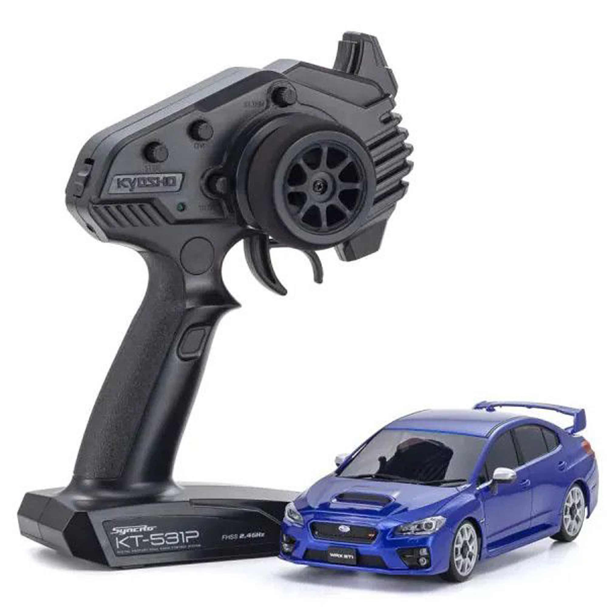Kyosho 1/28 Subaru WRX STI WR MINI-Z AWD RTR, Blue