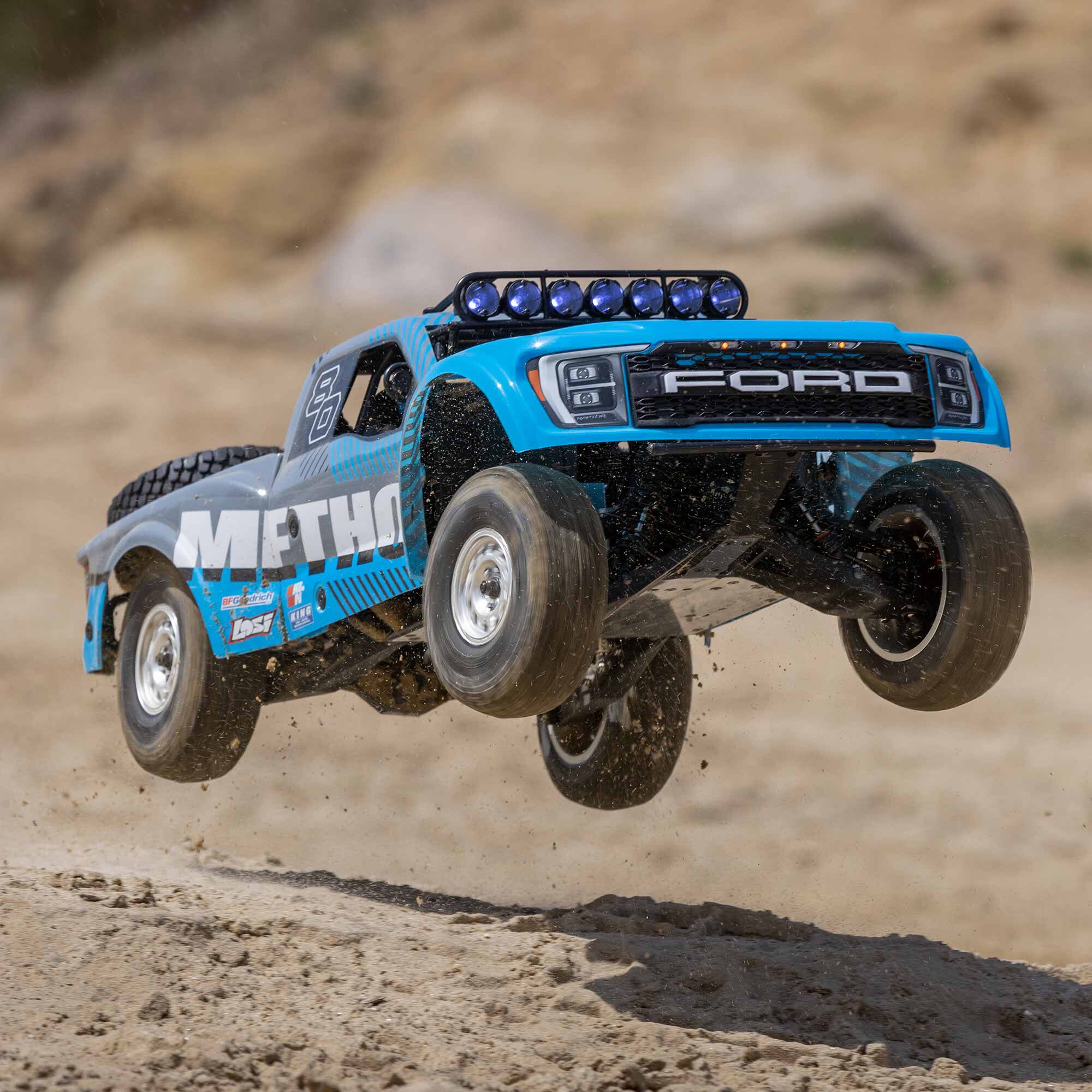 Losi 1/10 Baja Rey 2.0 Ford Raptor Method 3S 4X4 RTR Brushless, Blue