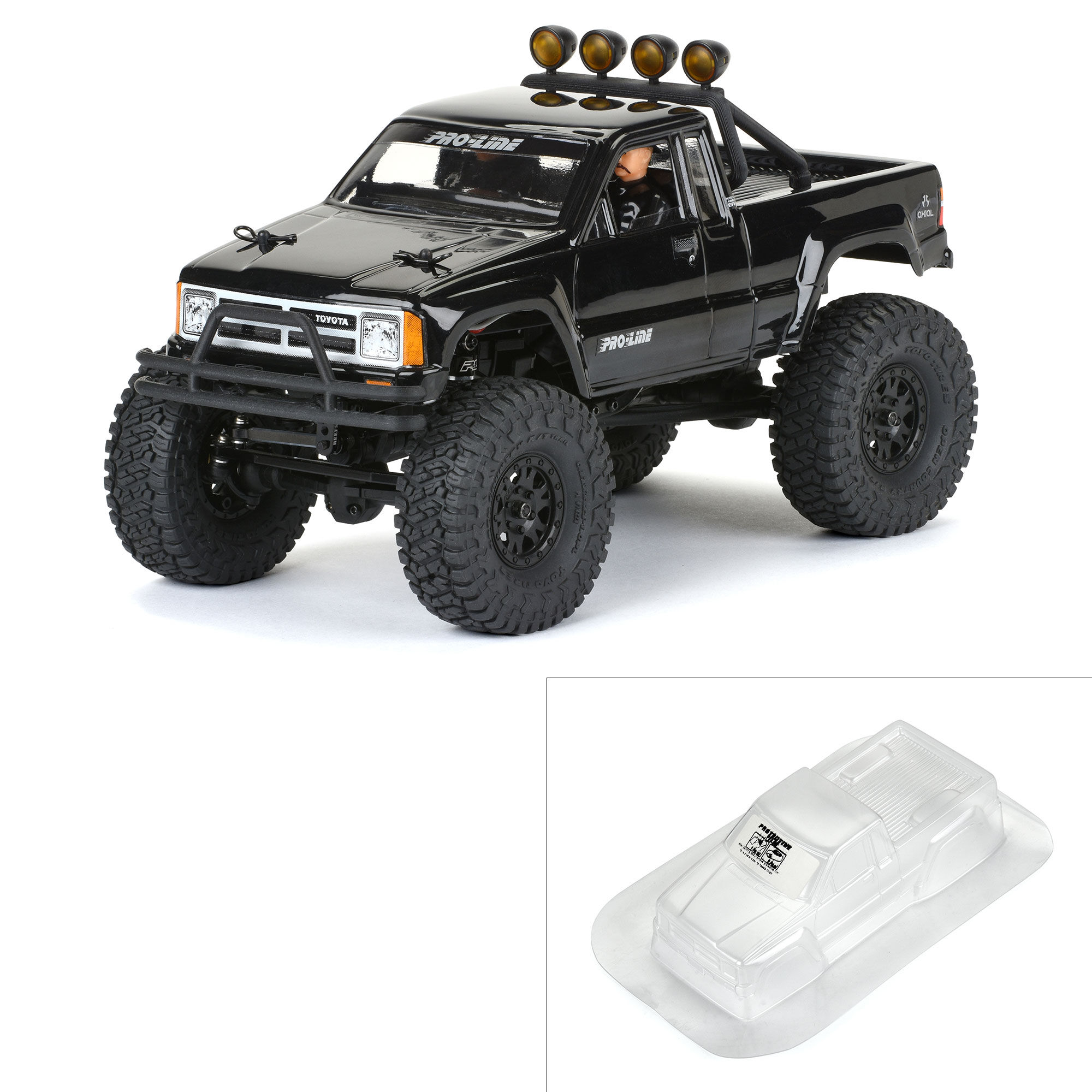 Pro-Line Racing 1985 Toyota HiLux SR5 Clear Body: SCX24