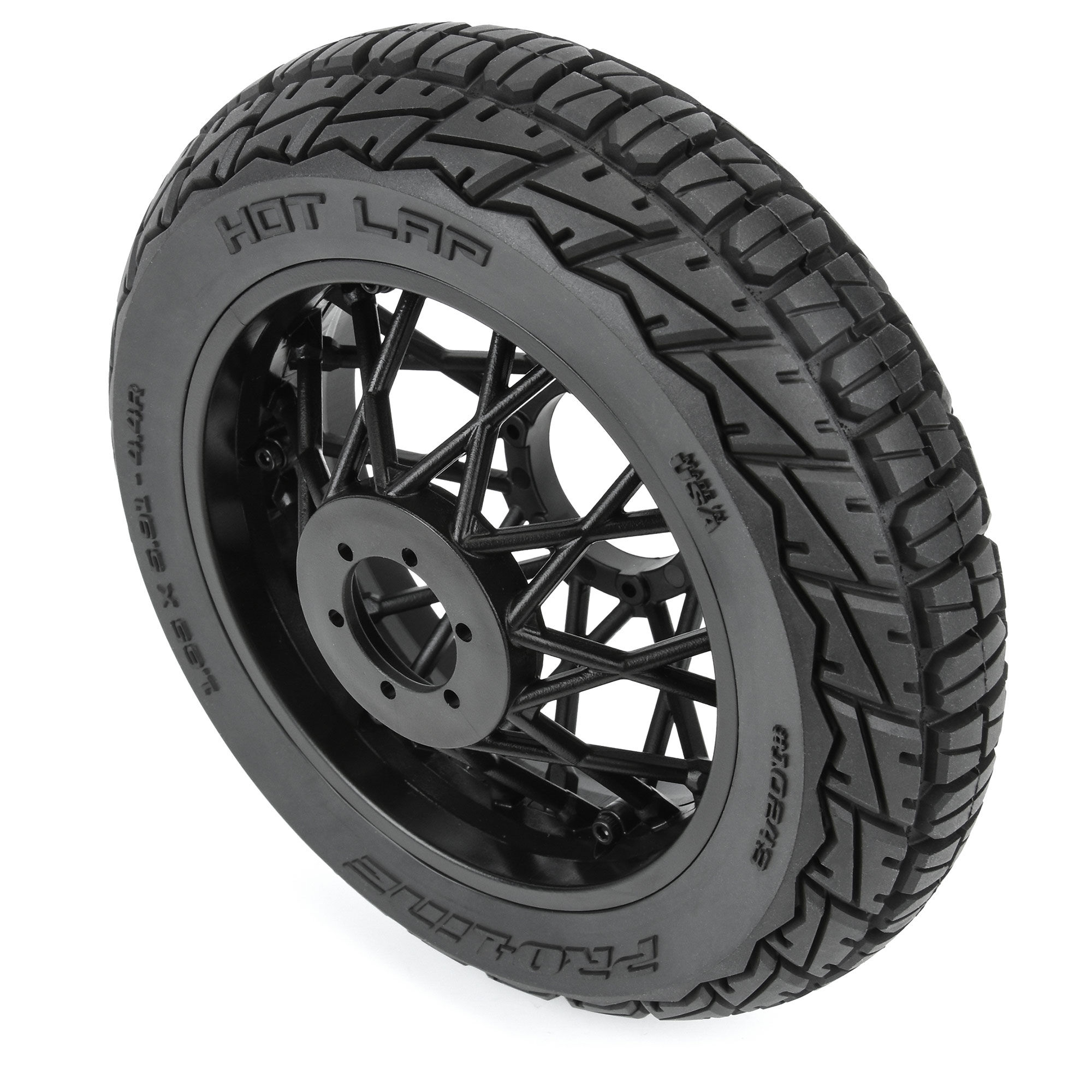 Pro-Line Racing 1/4 Hot Lap MX S3 Rear Tire MTD Black Supermoto Wheel: Promoto-MX/SM