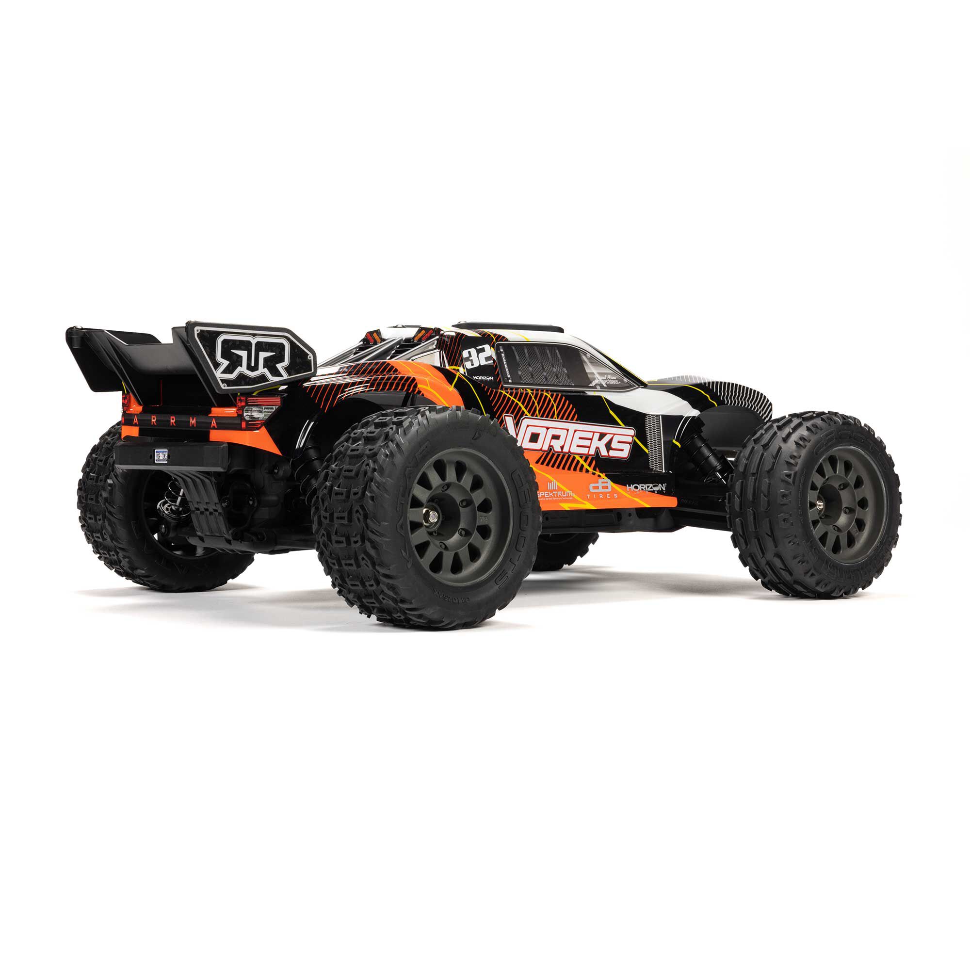 ARRMA 1/10 VORTEKS 2WD RTR Brushed Stadium Truck (Battery & Charger Included), Orange