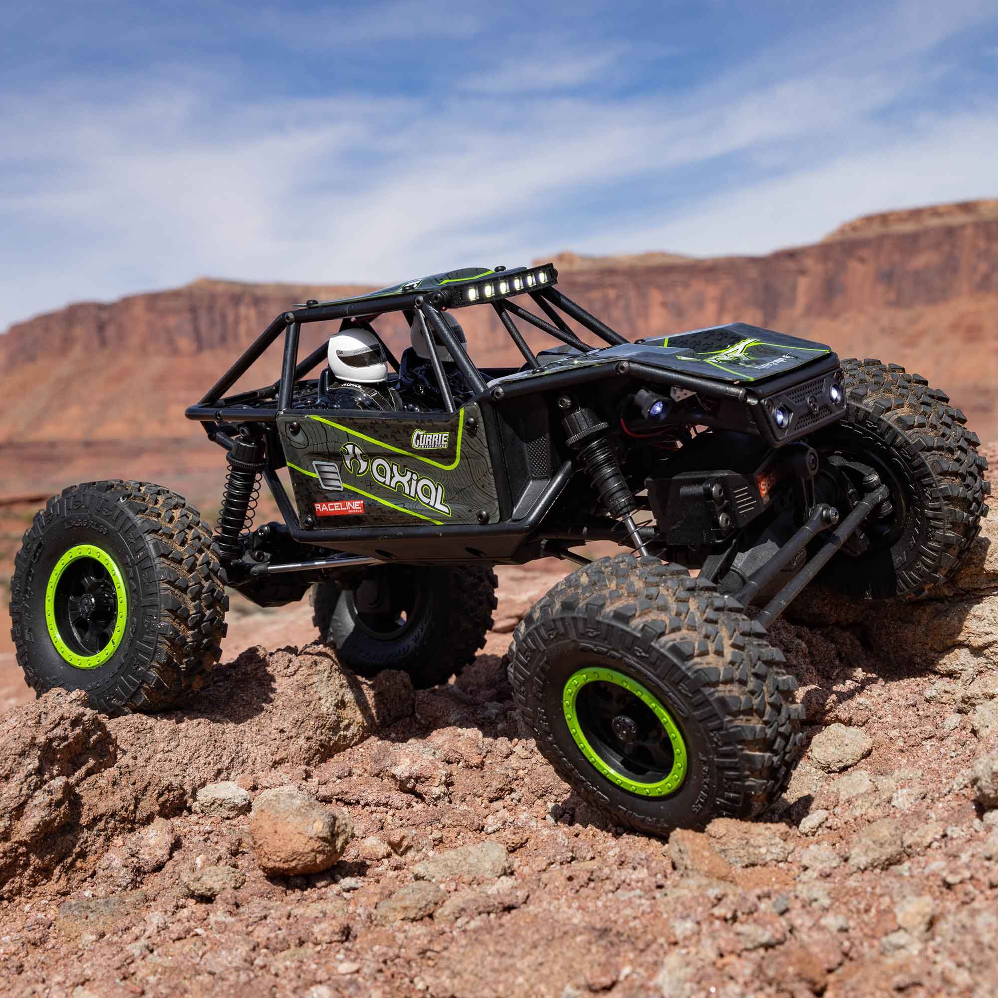 Axial 1/18 UTB18 Capra 4X4 RTR Brushed Rock Crawler (Battery & Charger Included), Black