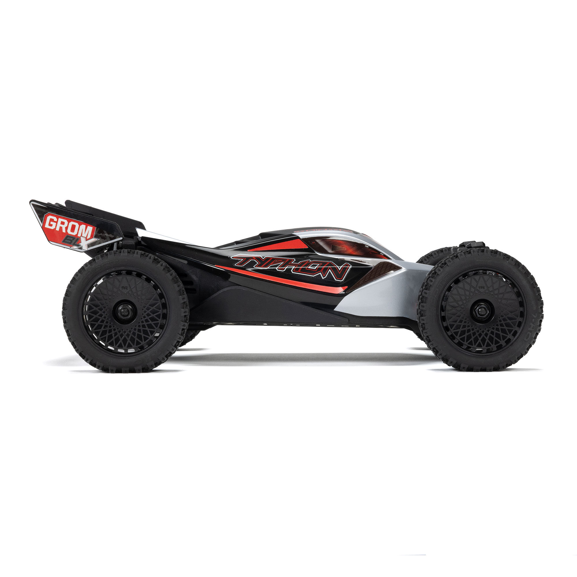 ARRMA 1/14 TYPHON GROM 223S DSC 4X4 RTR Brushless Buggy, Silver