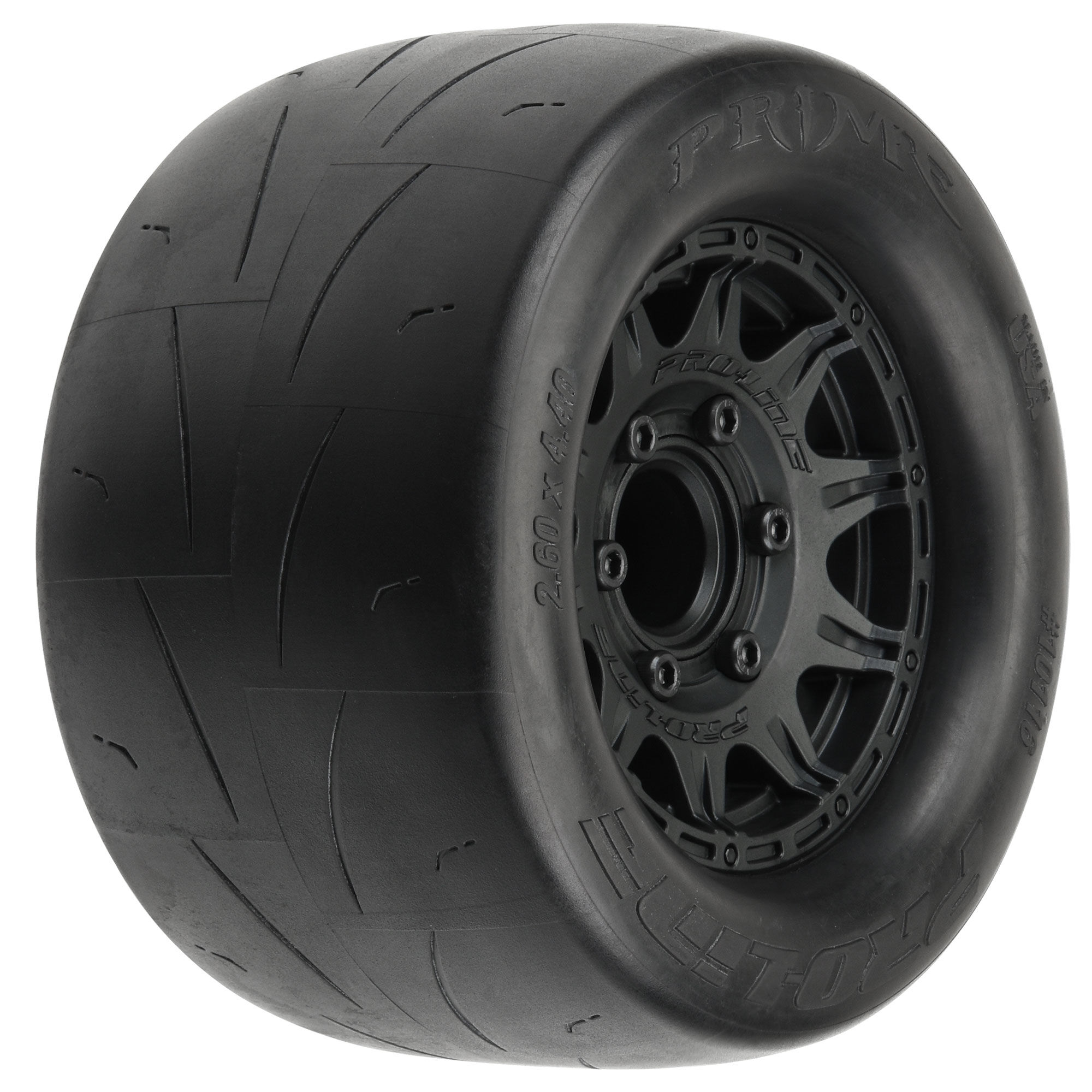 Pro-Line Racing 1/10 Prime F/R 2.8" Street MT Tires Mounted 12mm/14mm Black Raid (2)