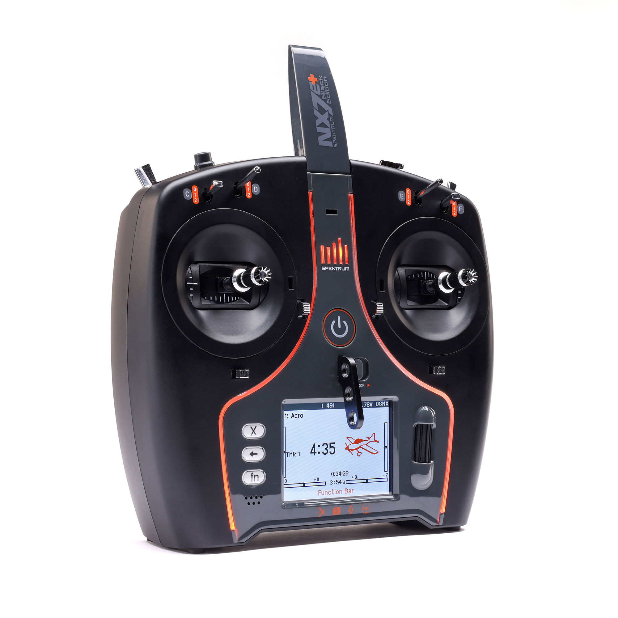 Spektrum NX7e+ 14-Channel DSMX Transmitter Only, Black Edition